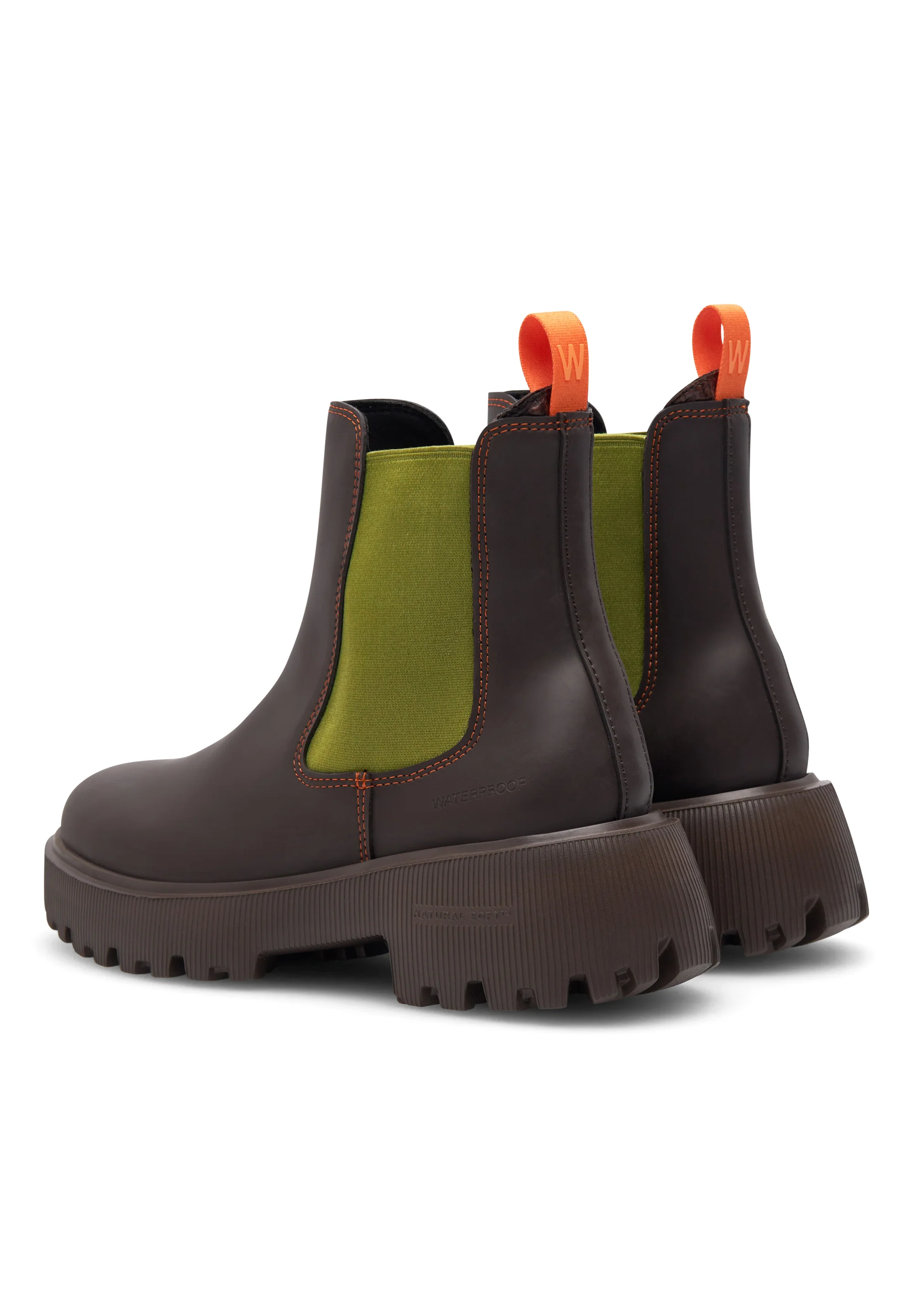 Aya Waterproof - Chocolate/Bambus Green - Image 3