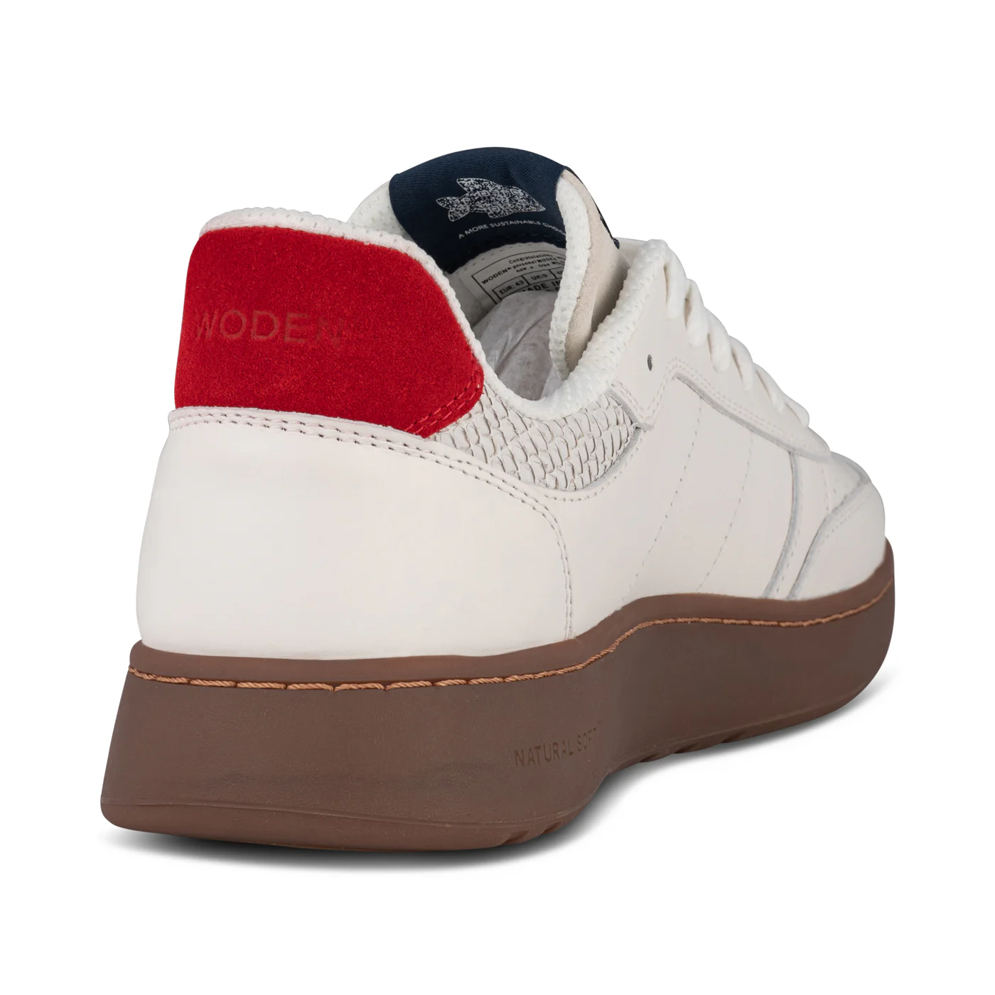 Frode Leather - Fire Red/Navy - Image 3