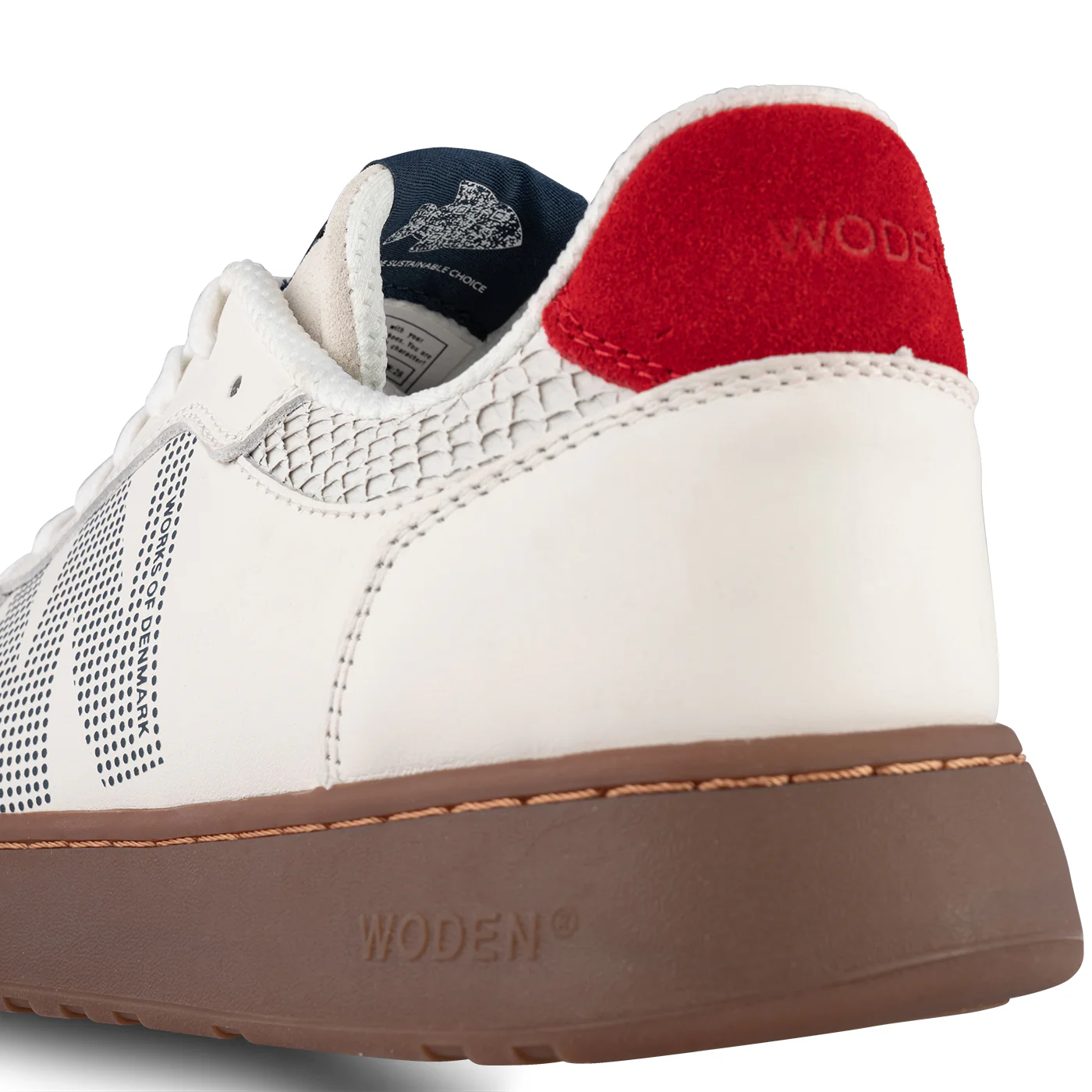 Frode Leather - Fire Red/Navy - Image 8
