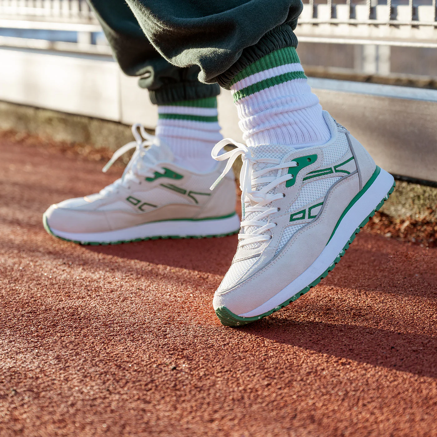 Hailey Tech Mesh - White/Basil - Image 4