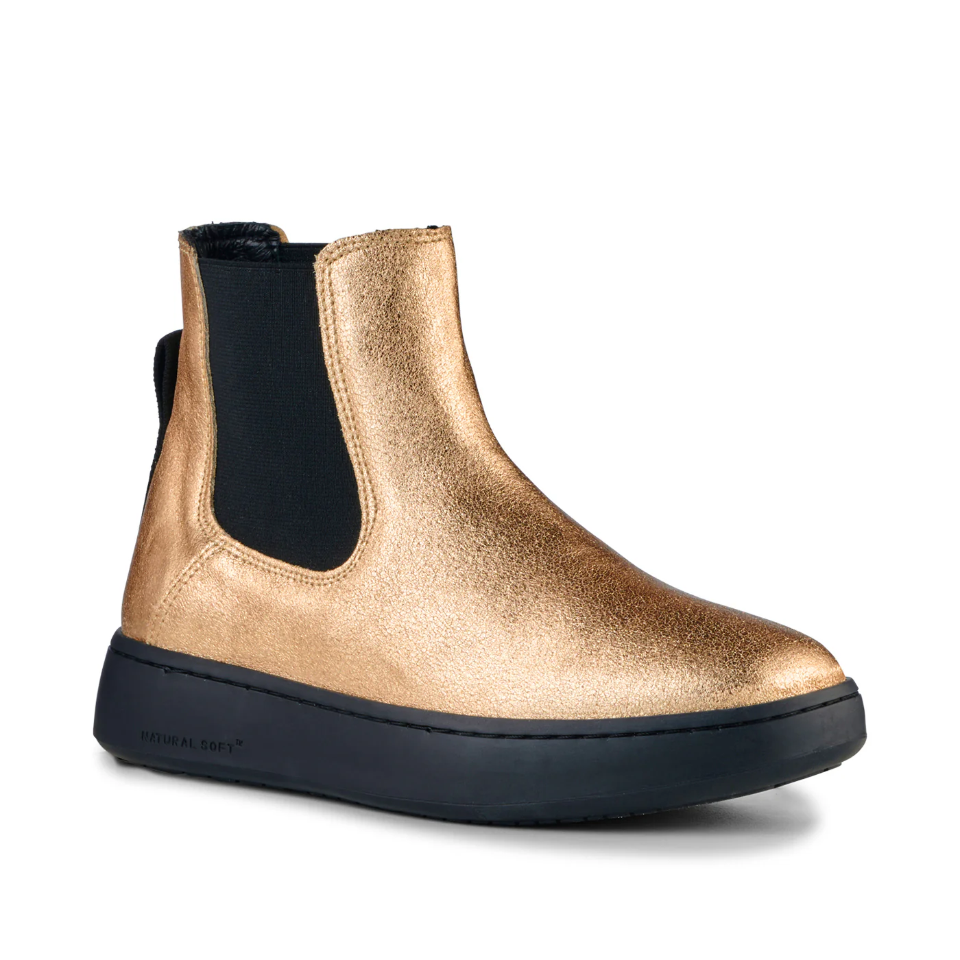 Hannah Metallic Leather - Gold - Image 3