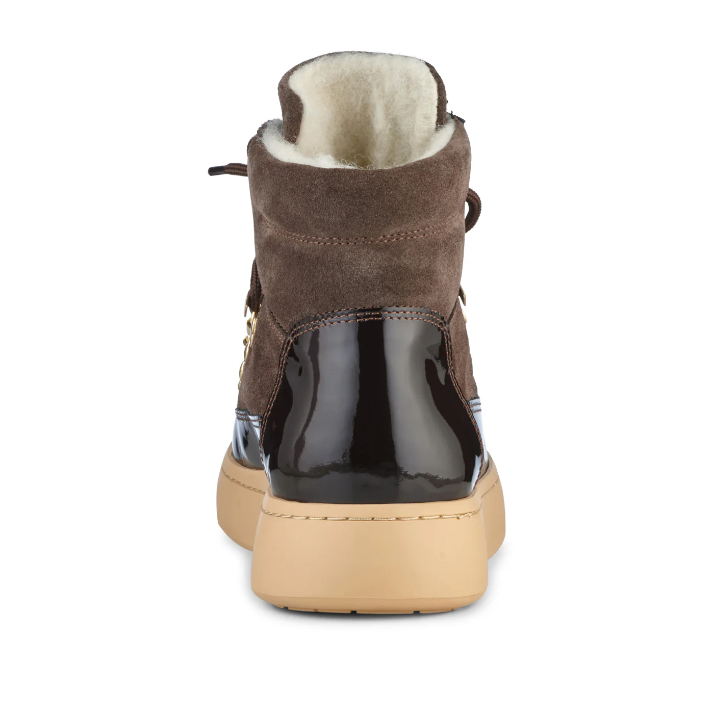 Iris Suede Patent - Brown - Image 8