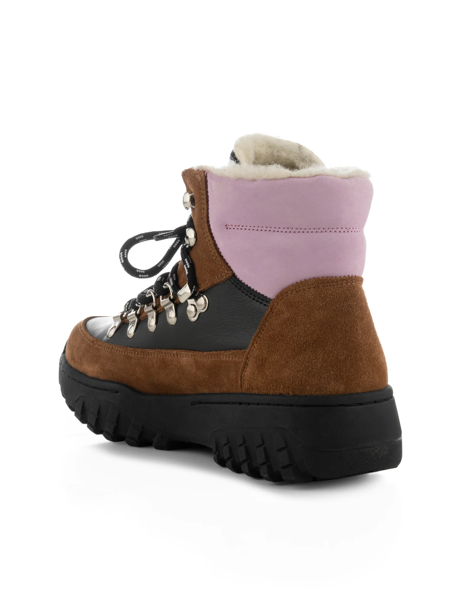 Iris Track Leather Suede - Black/Brown - Image 3
