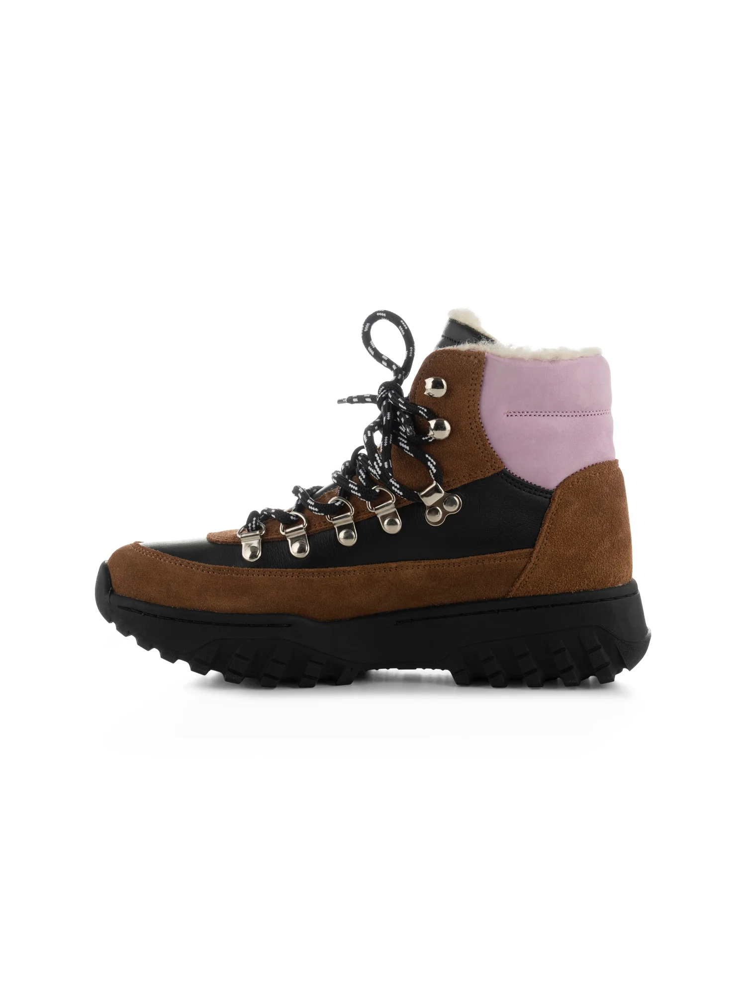 Iris Track Leather Suede - Black/Brown - Image 4