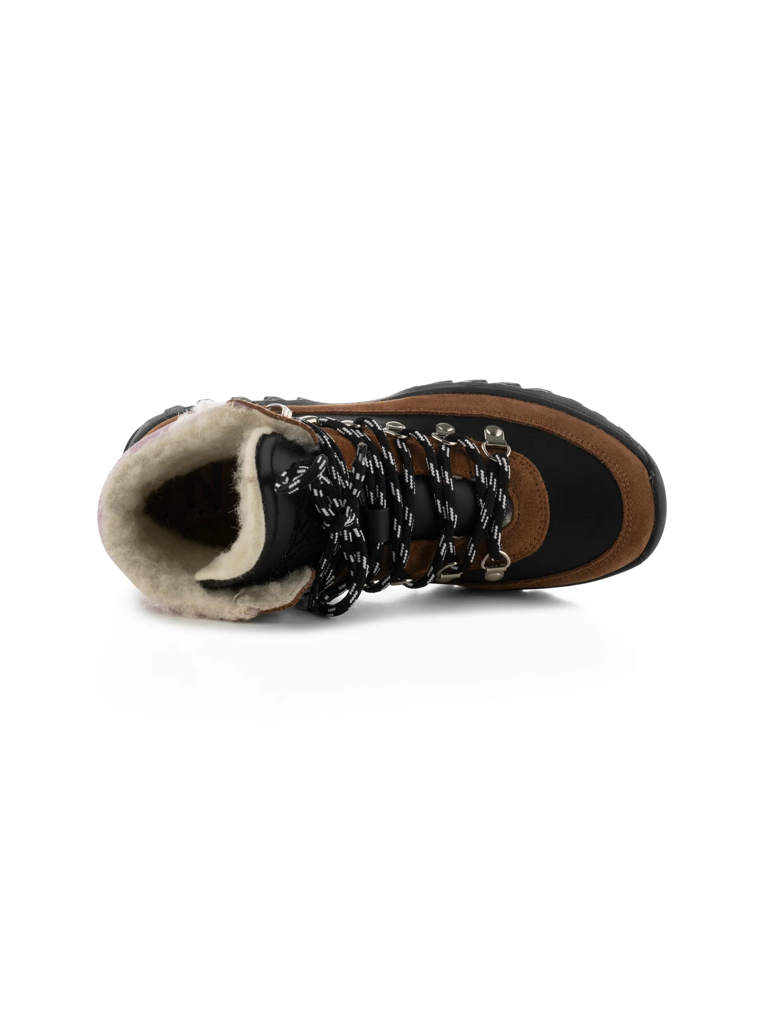 Iris Track Leather Suede - Black/Brown - Image 5