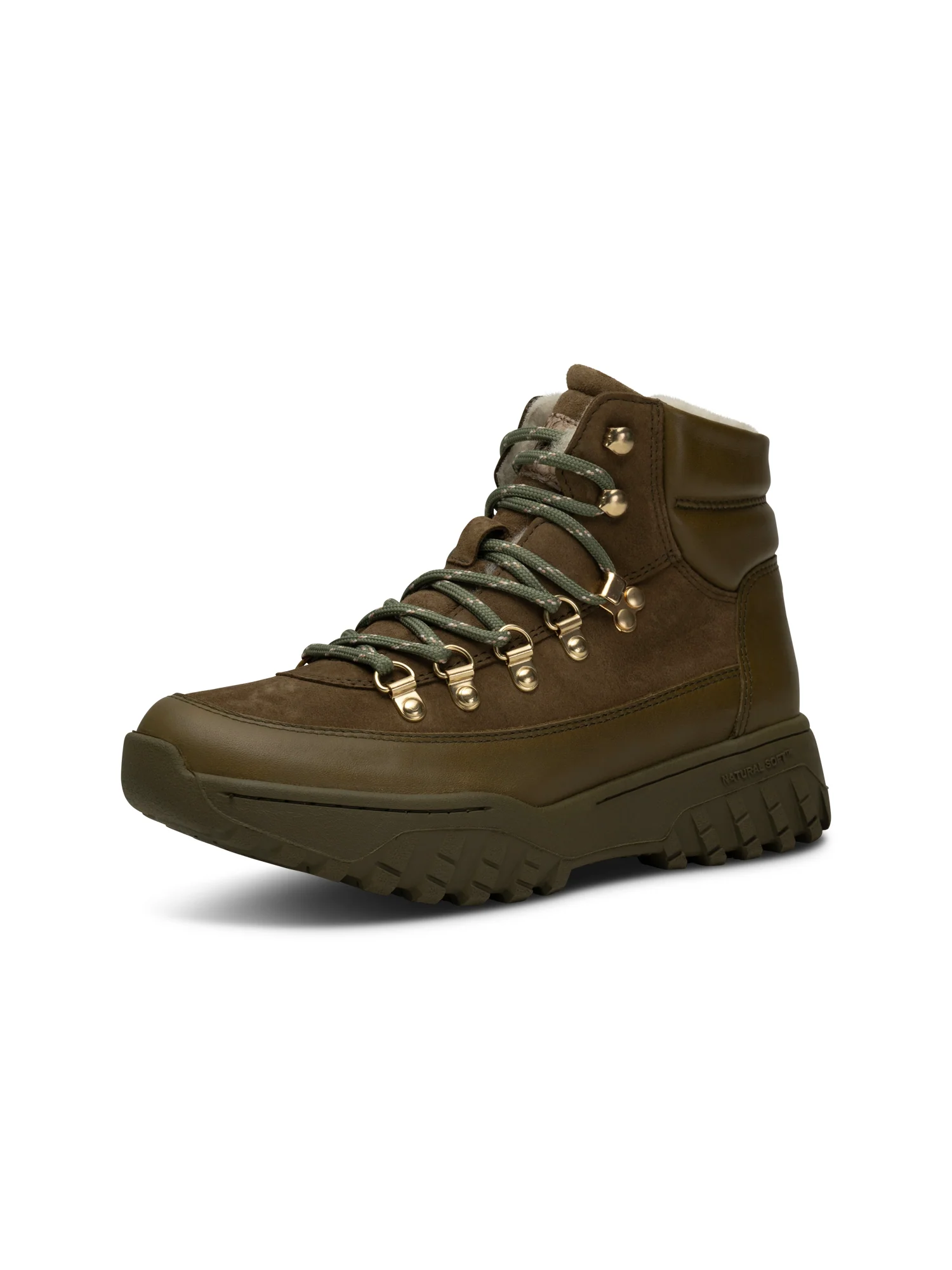 Iris Track Leather Suede - Cypress/Dark Olive - Image 2