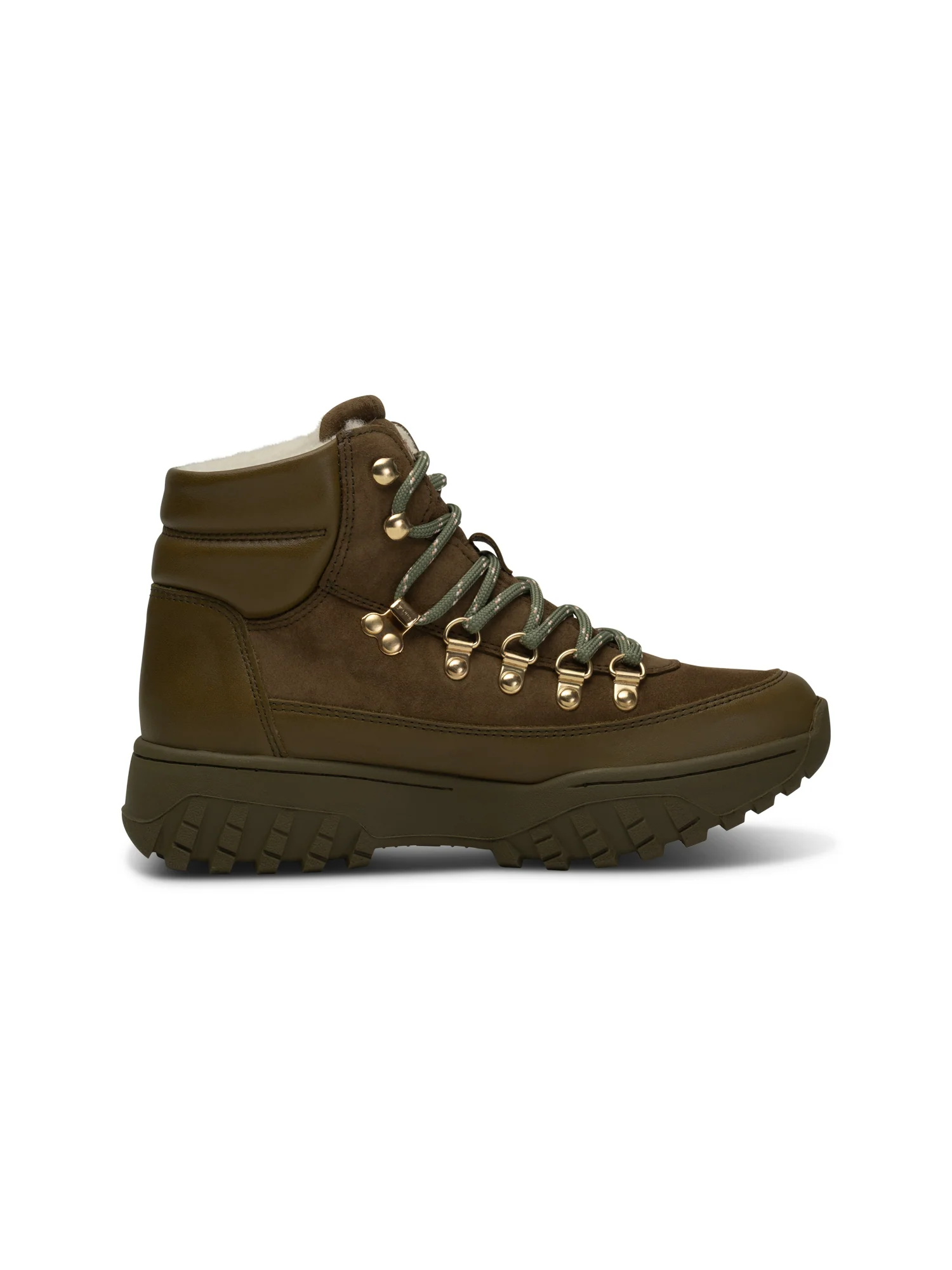 Iris Track Leather Suede - Cypress/Dark Olive - Image 4