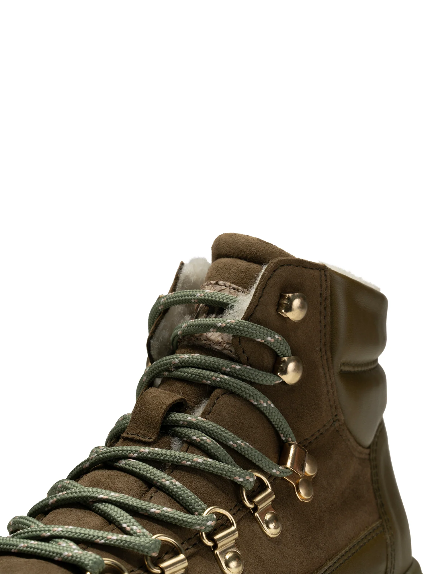 Iris Track Leather Suede - Cypress/Dark Olive - Image 8