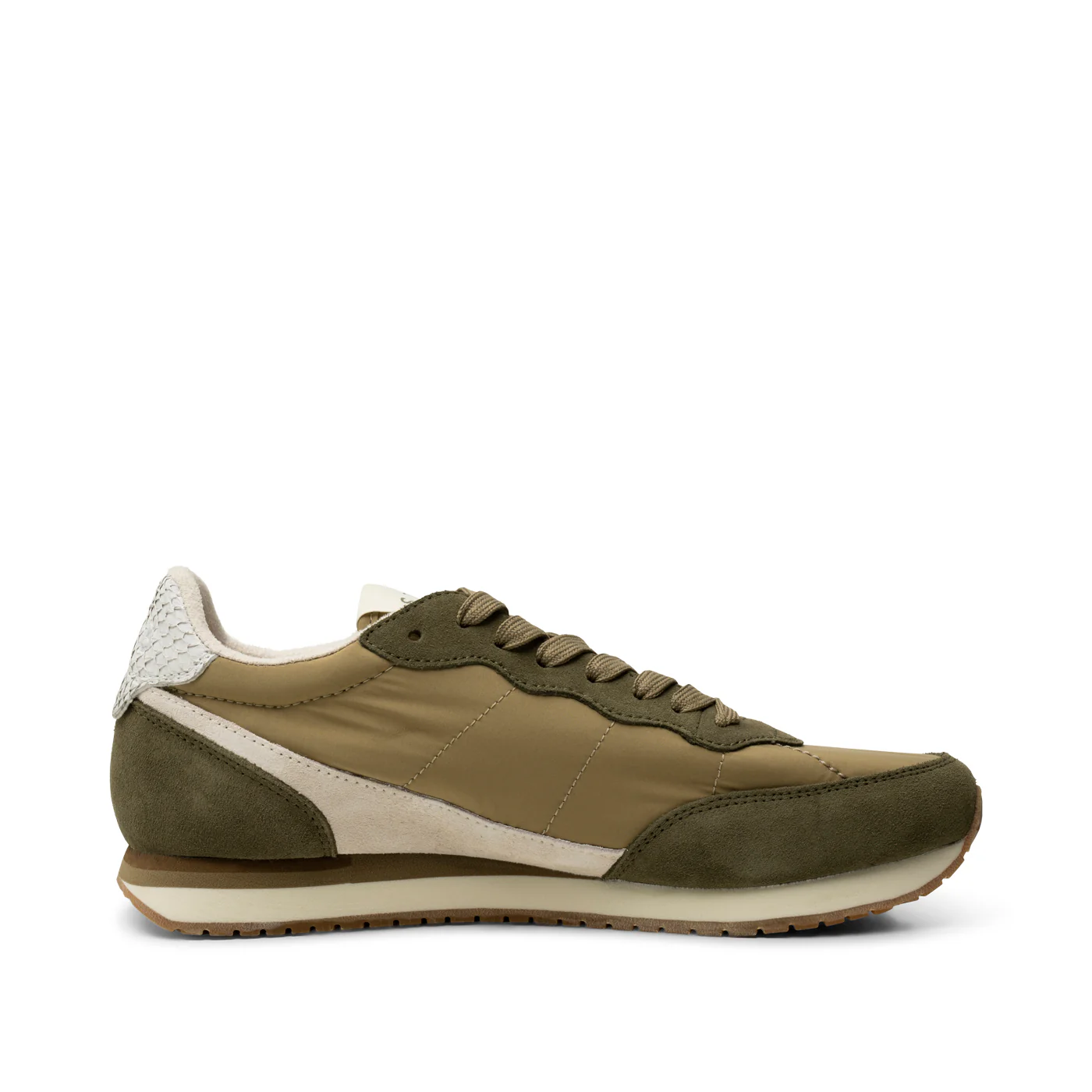 Jansen retro sneaker textile - Khaki - Image 4