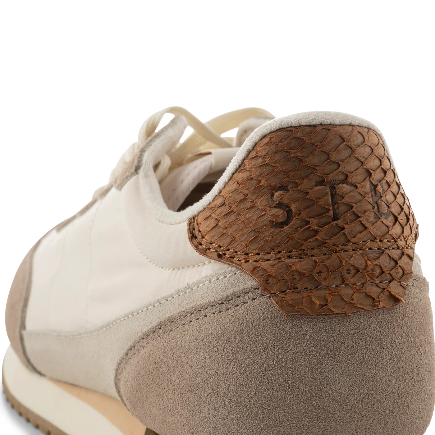 Jansen retro sneaker textile - Taupe - Image 11