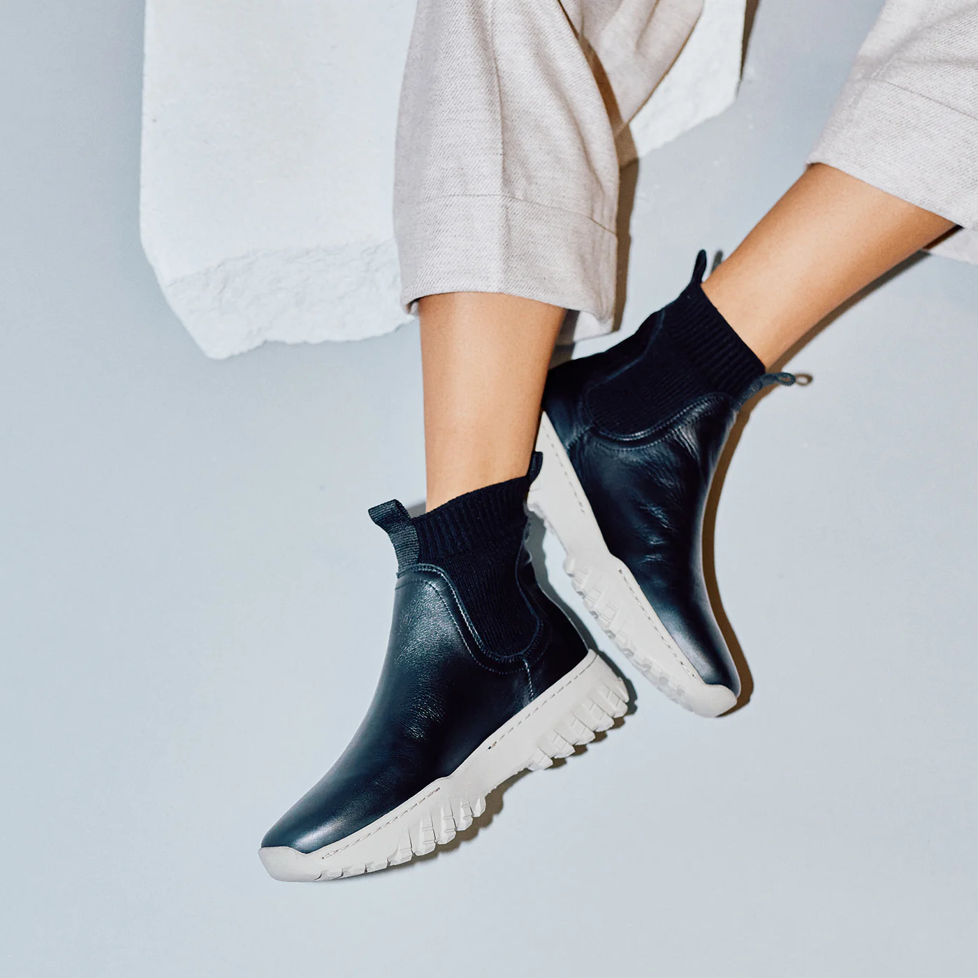 Lucy Track Leather - Black - Image 2