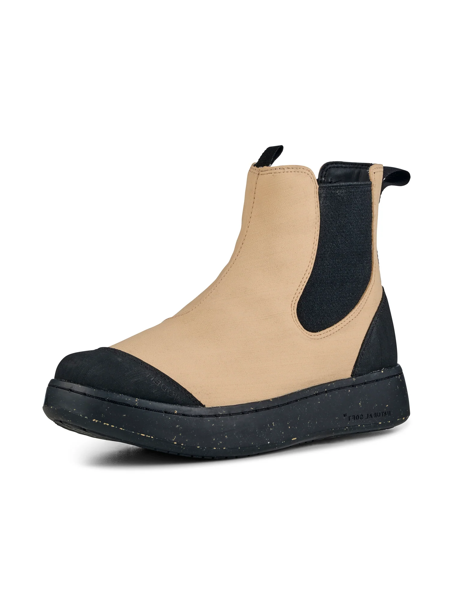 Magda Rubber Boot - Black/Beige - Image 2