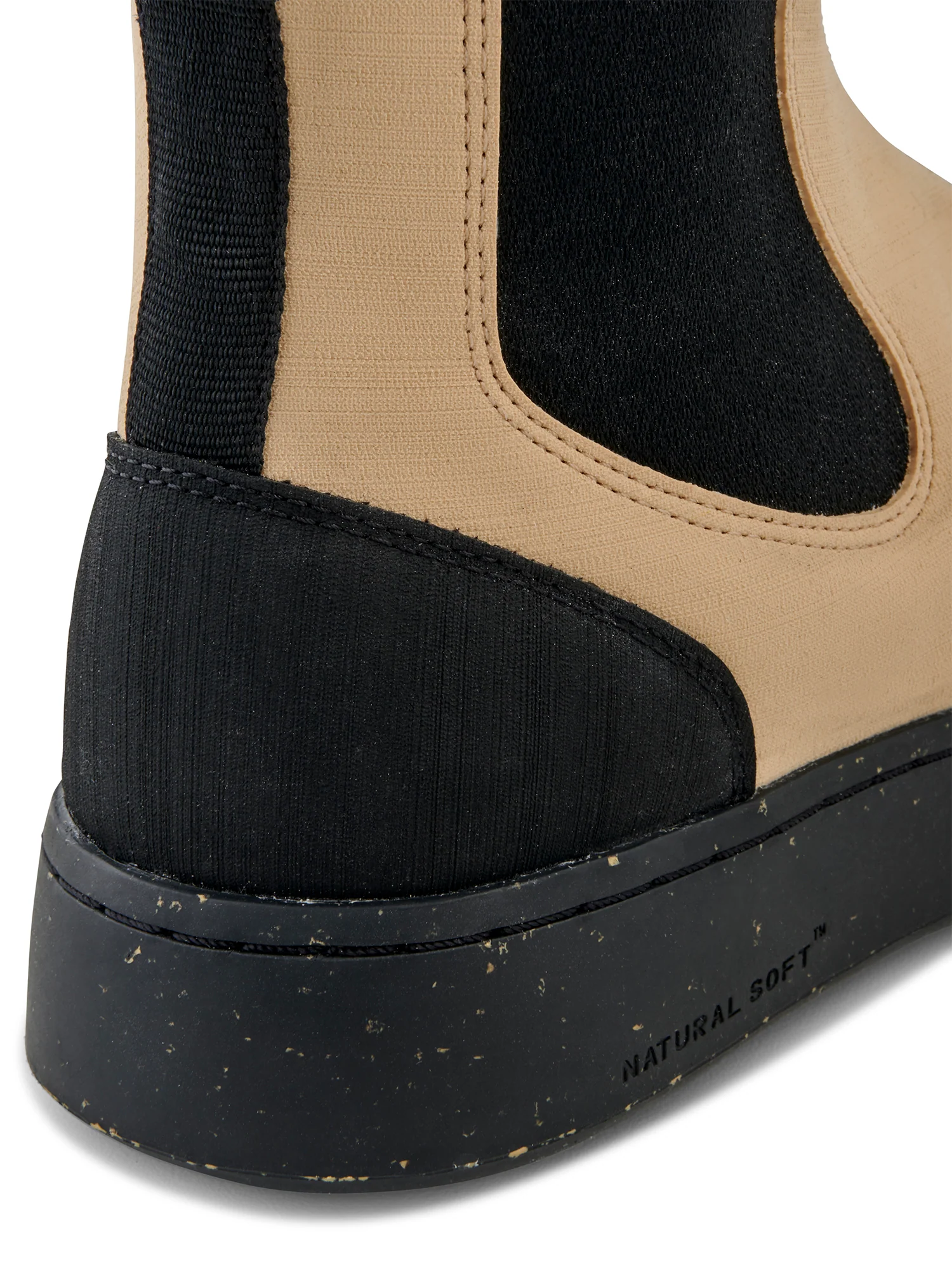 Magda Rubber Boot - Black/Beige - Image 8