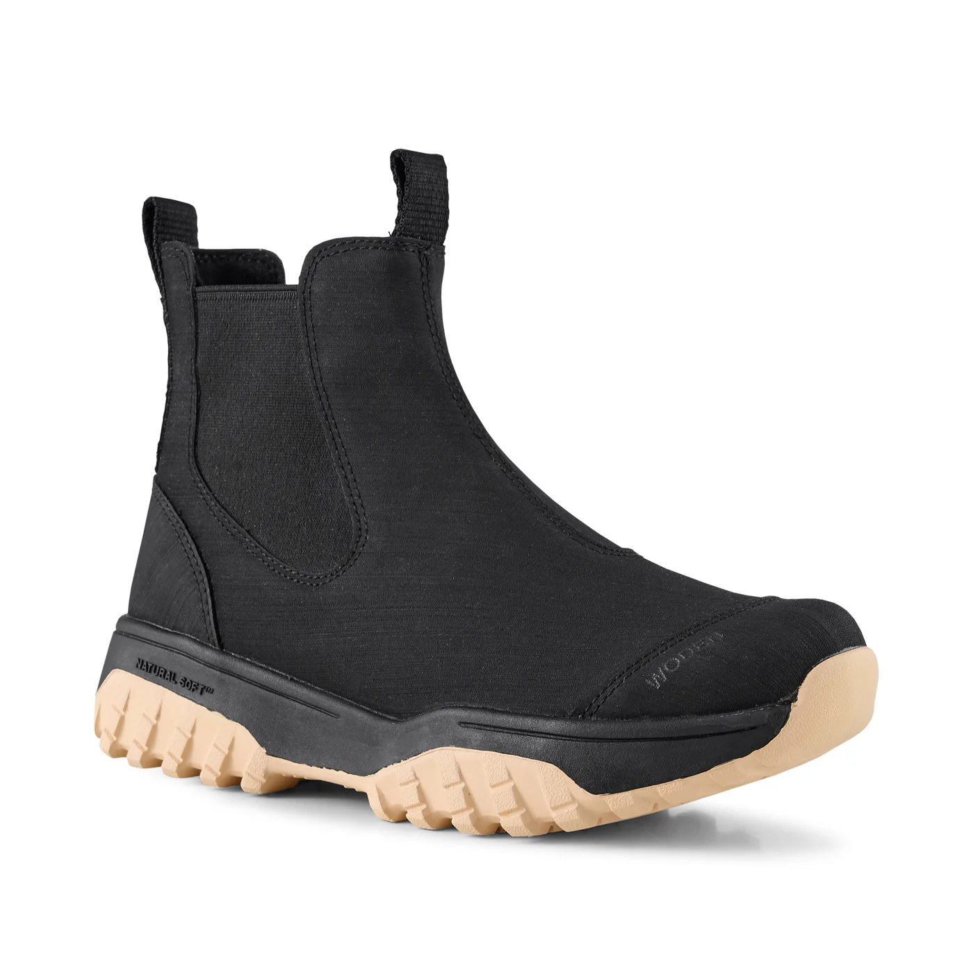 Magda Rubber Track Boot - Black/Beige - Image 2