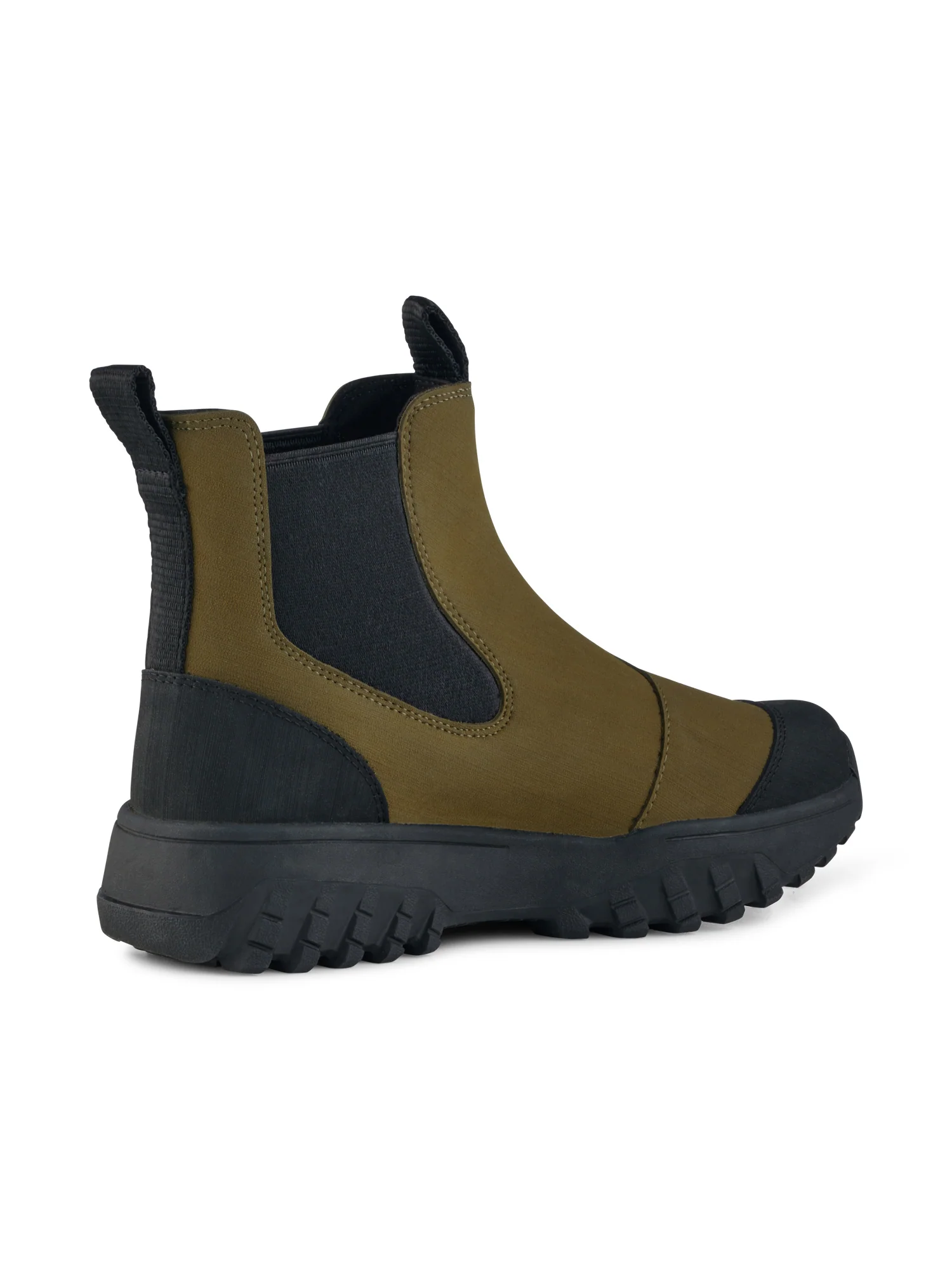 Magda Rubber Track Boot - Dark Olive/Black - Image 3
