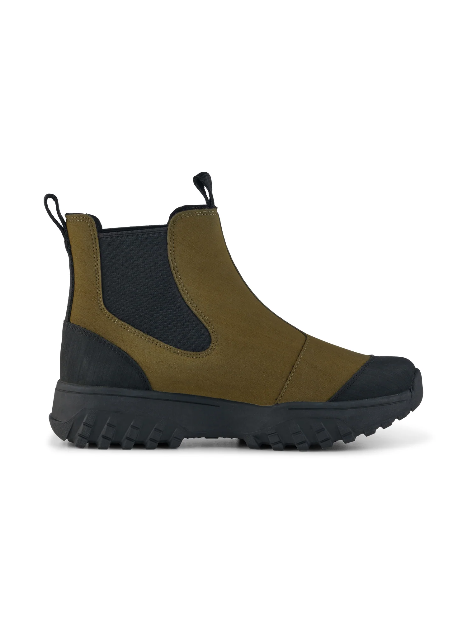 Magda Rubber Track Boot - Dark Olive/Black - Image 4