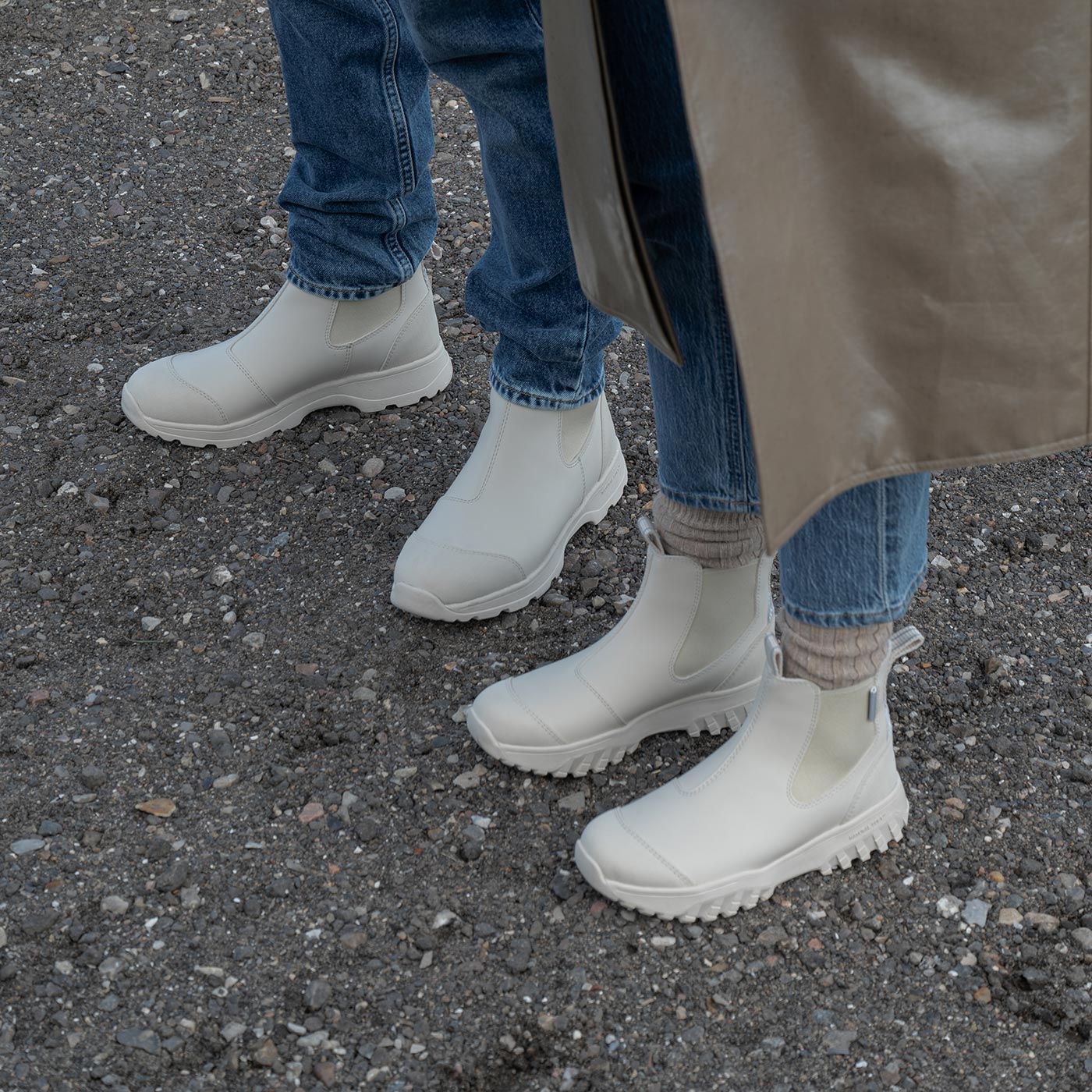 Magda Track Waterproof Reflective - Ivory - Image 5
