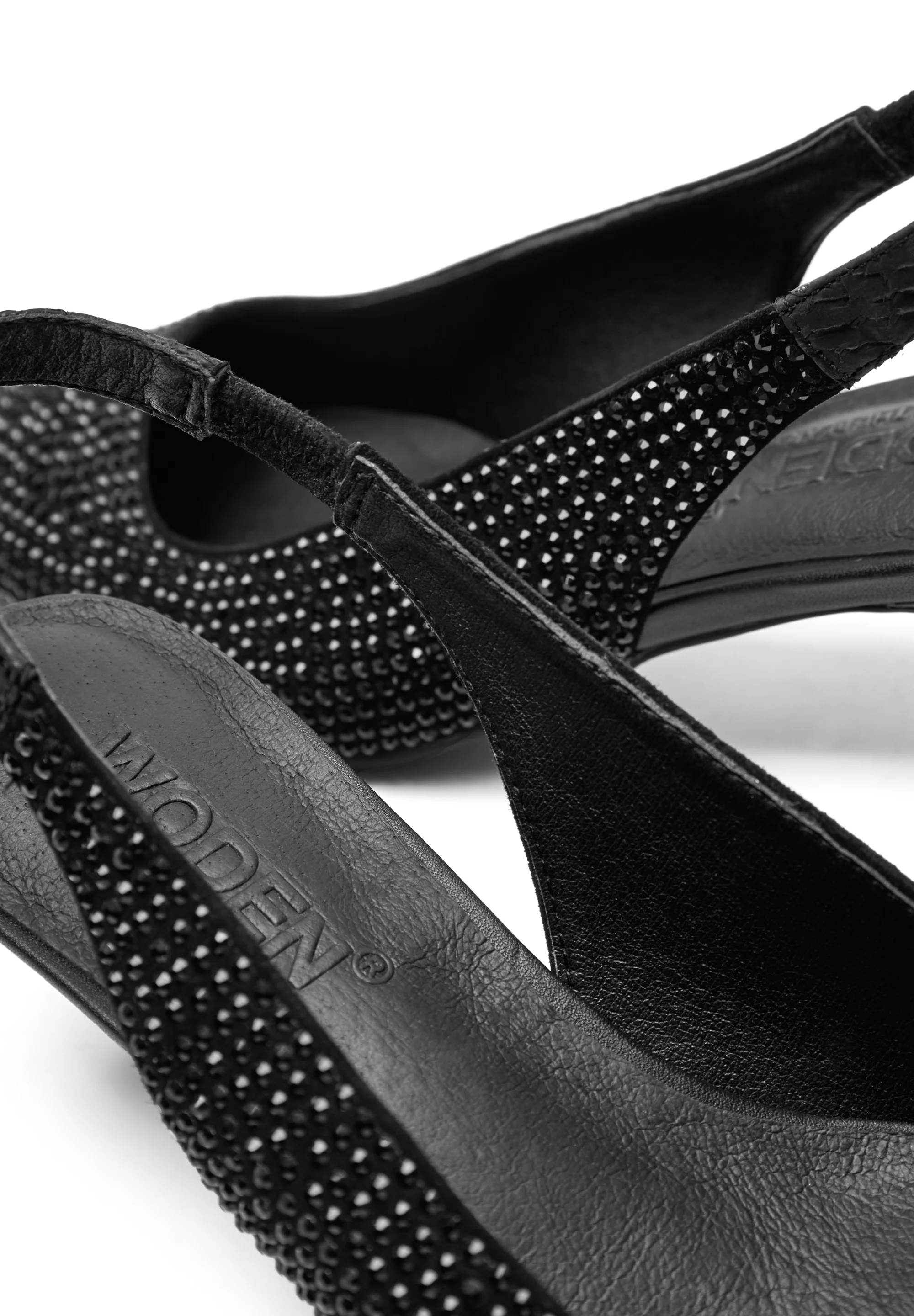 Maxine Slingback Crystal - Black/Black - Image 4