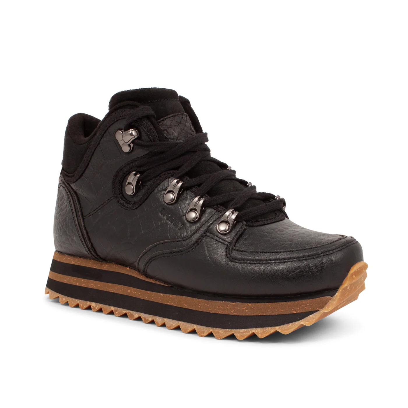 Mille Croco Shiny Plateau - Black - Image 2