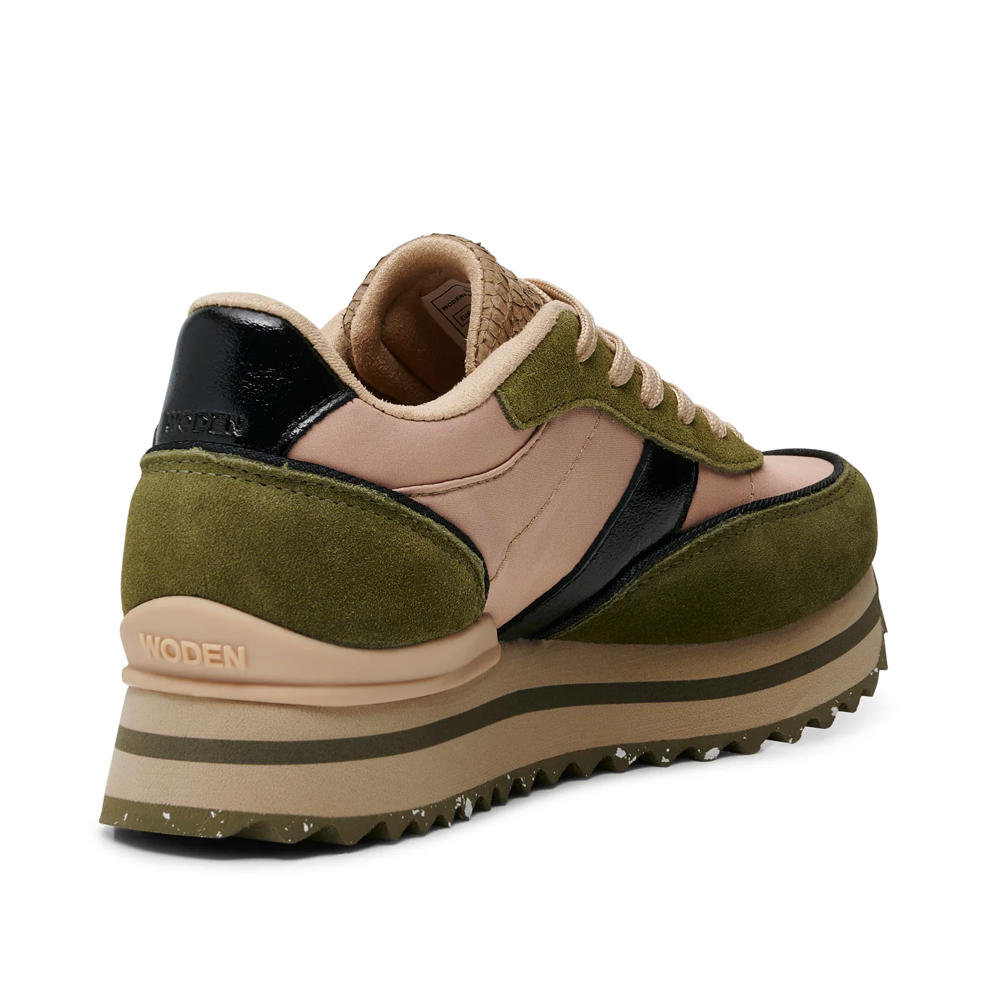 Nellie II Metallic Plateau - Coffee Cream/Dark Olive - Image 4