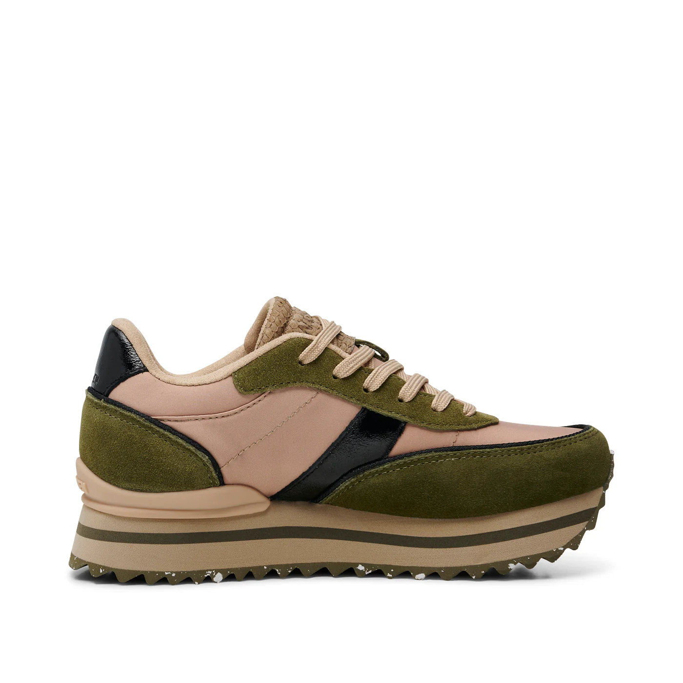 Nellie II Metallic Plateau - Coffee Cream/Dark Olive - Image 5