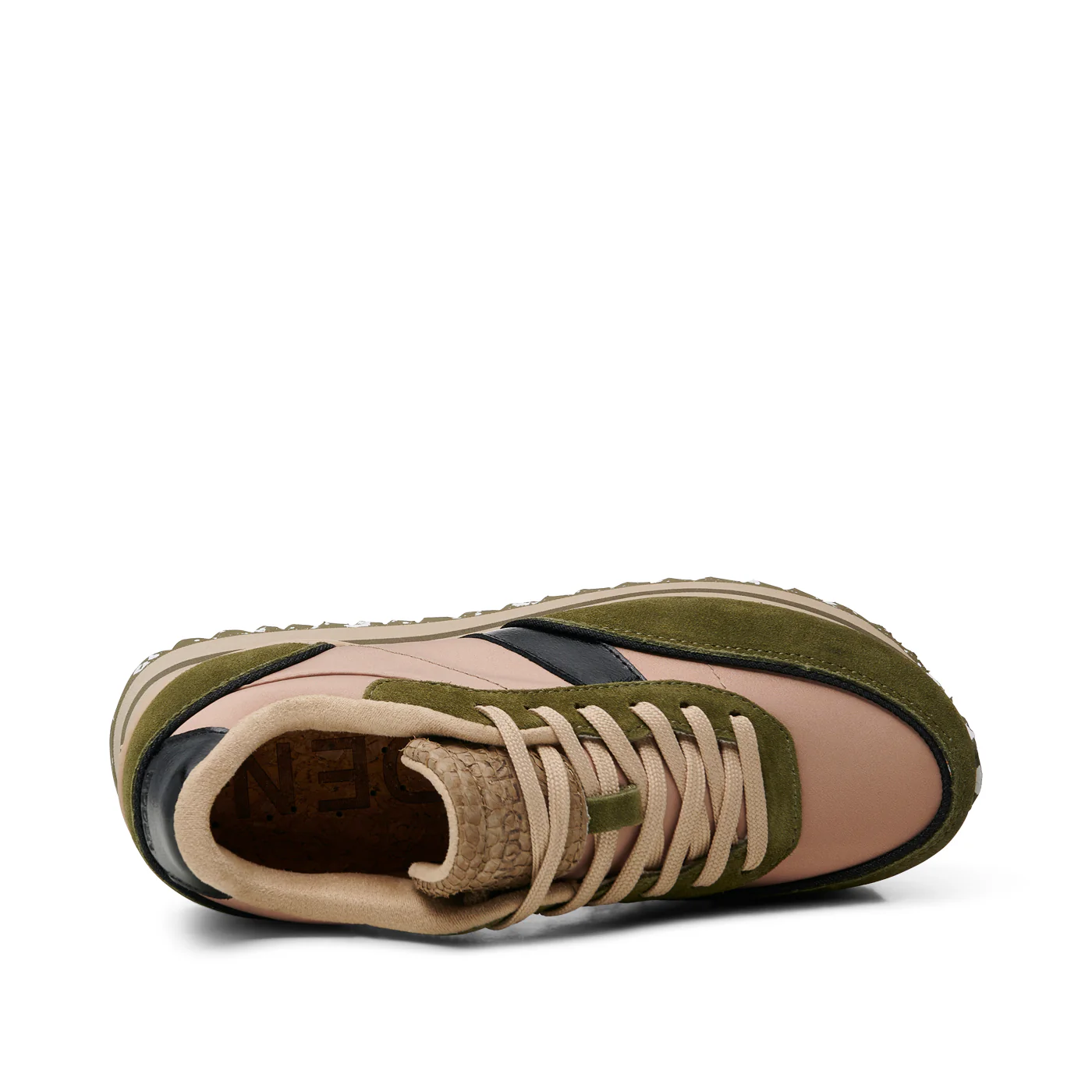 Nellie II Metallic Plateau - Coffee Cream/Dark Olive - Image 6
