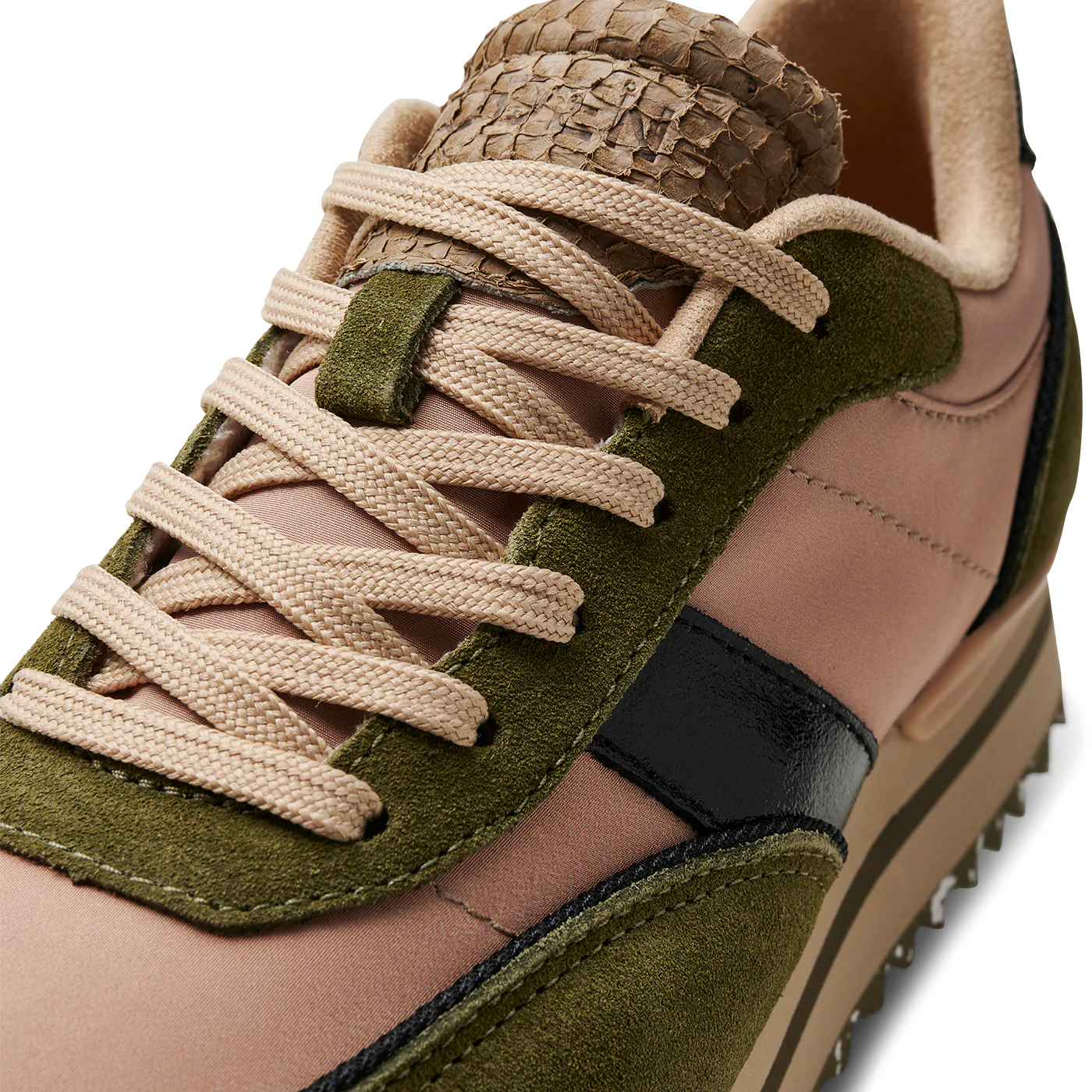 Nellie II Metallic Plateau - Coffee Cream/Dark Olive - Image 9