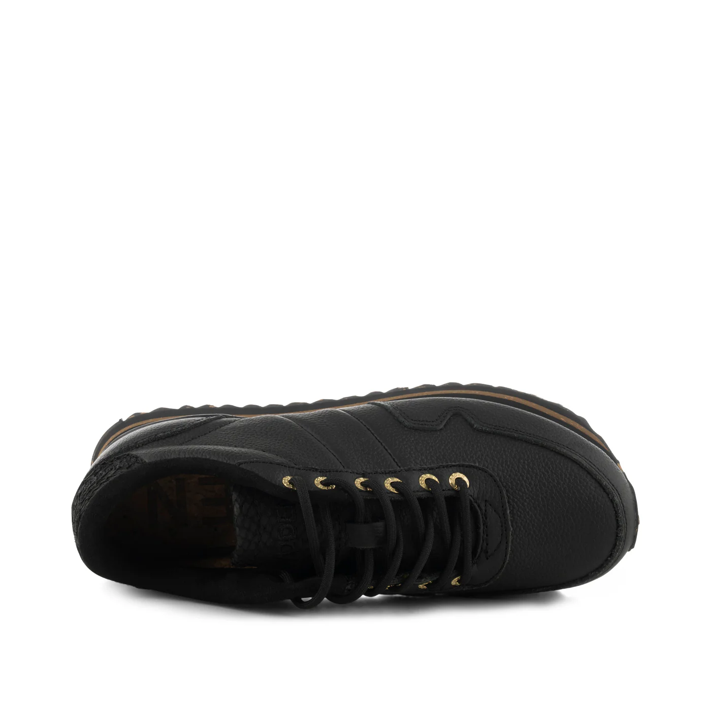 Nora III Full Leather Plateau - Black - Image 5