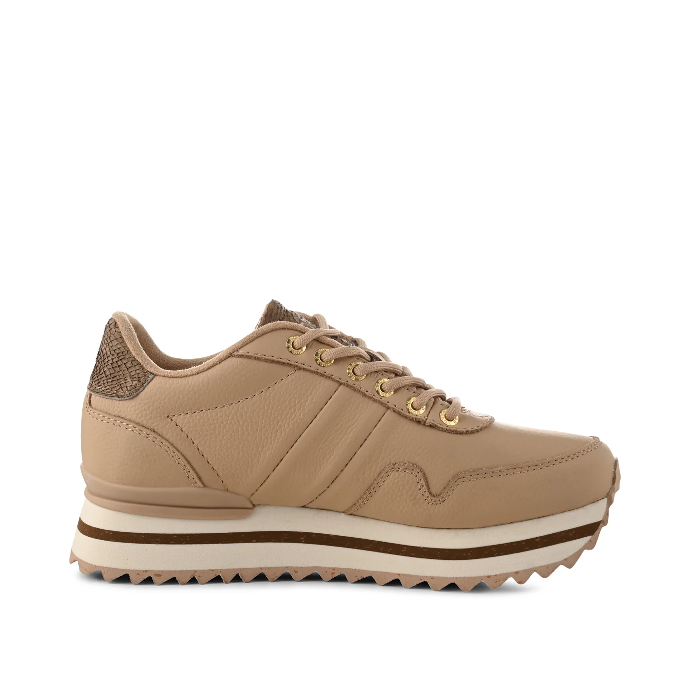 Nora III Full Leather Plateau - Coffee Cream - Image 4