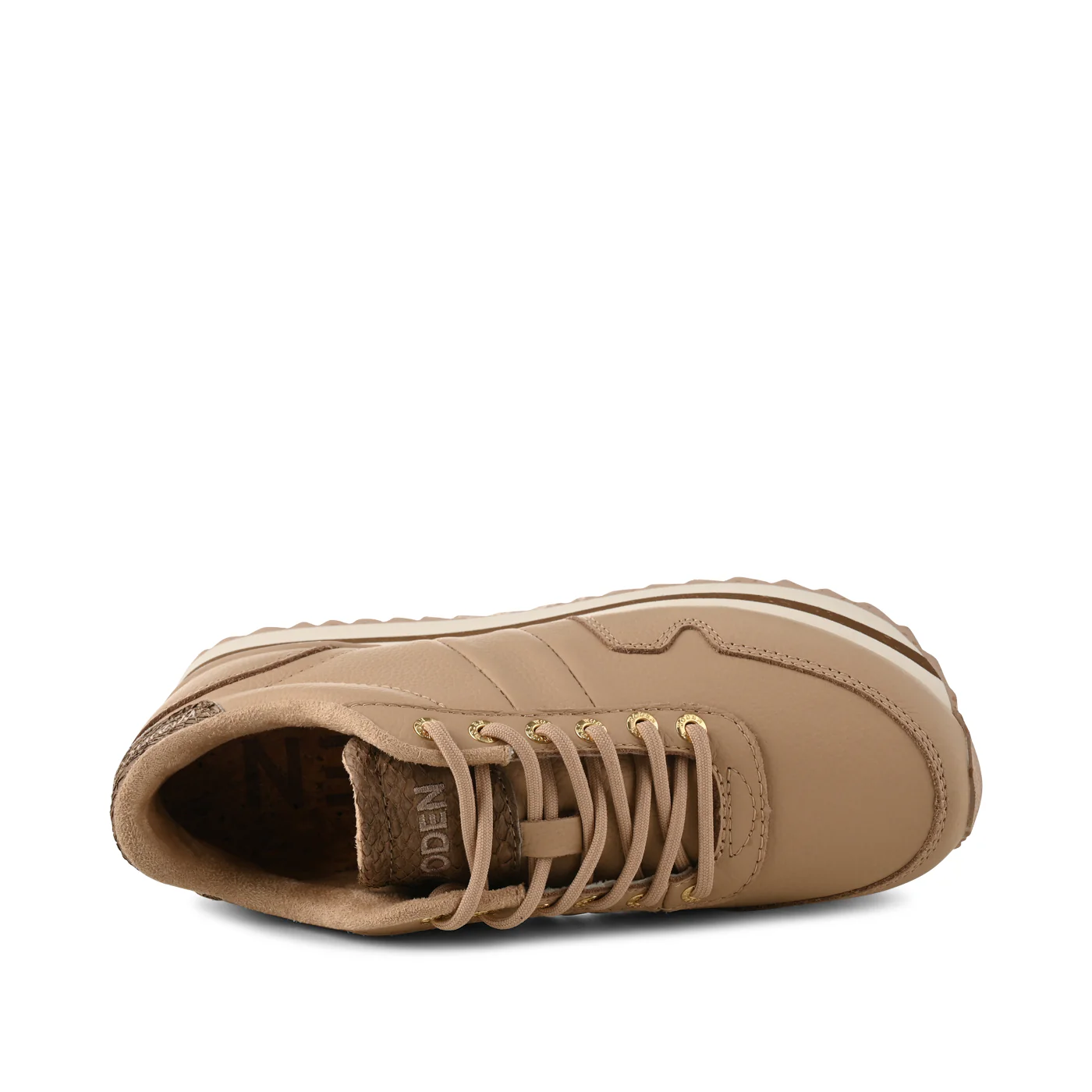 Nora III Full Leather Plateau - Coffee Cream - Image 5