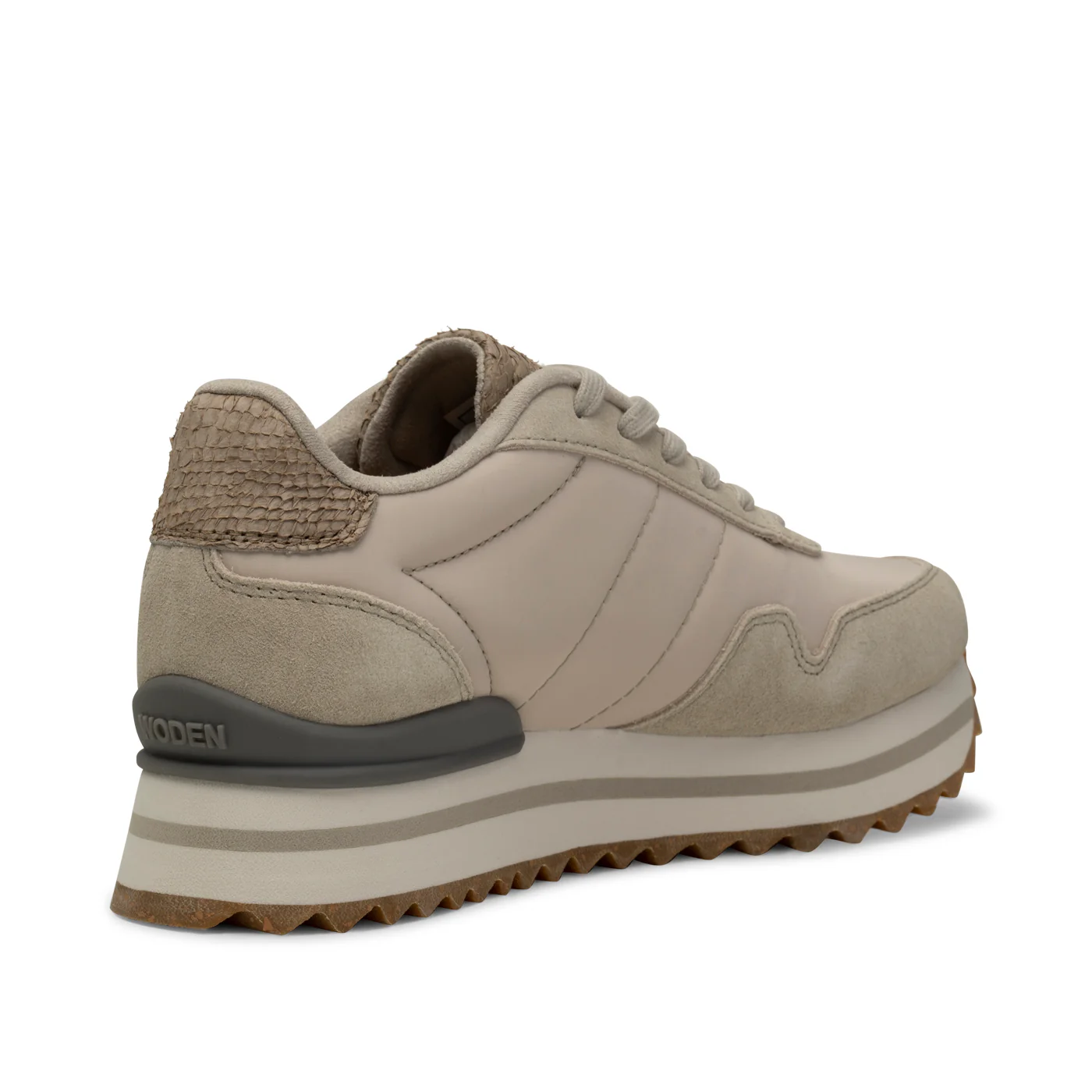 Nora III Leather Plateau - Silver Lining - Image 3