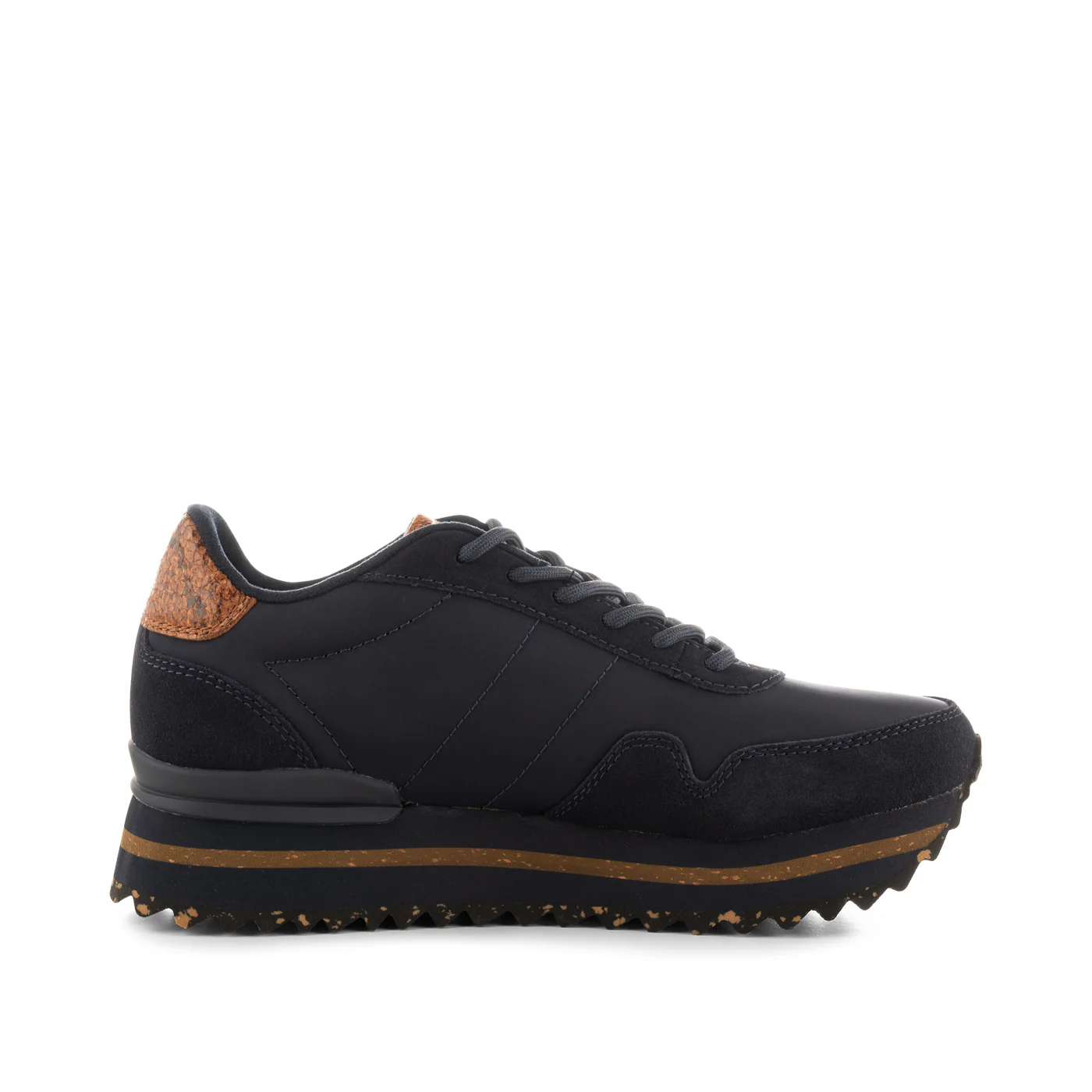 Nora III Leather Plateau - Dark Navy - Image 5