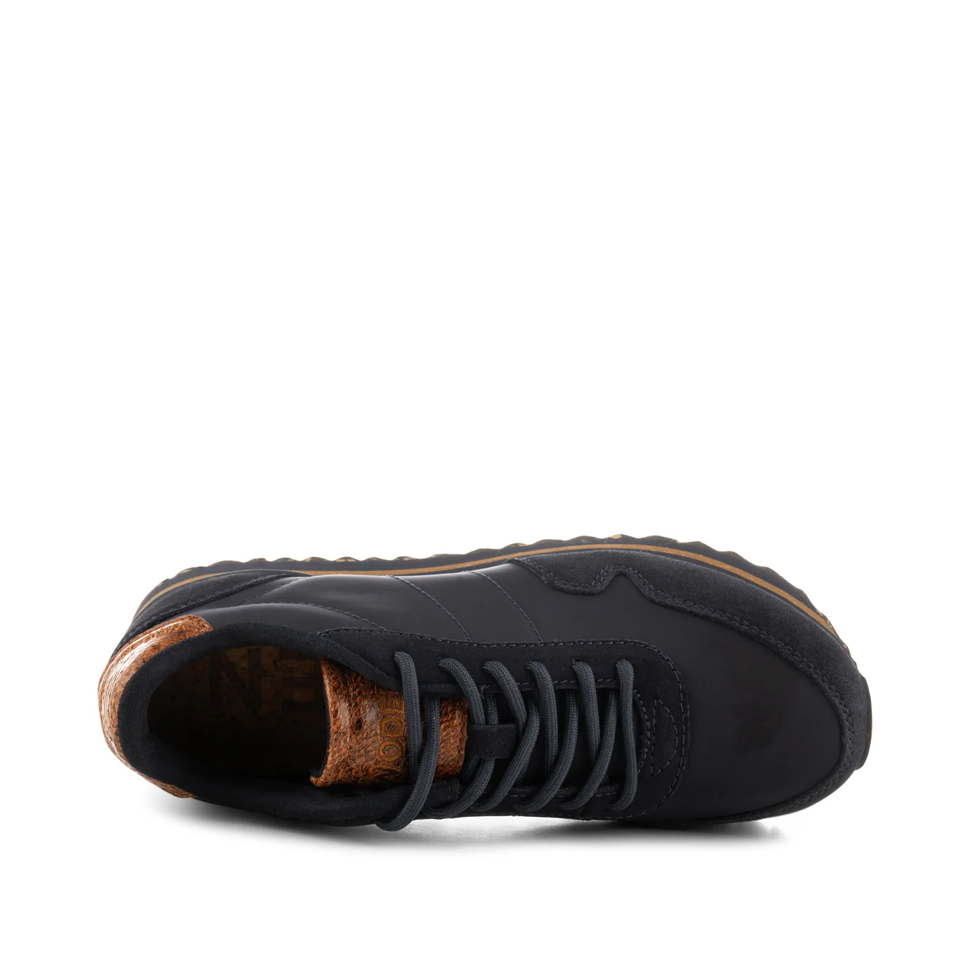 Nora III Leather Plateau - Dark Navy - Image 6