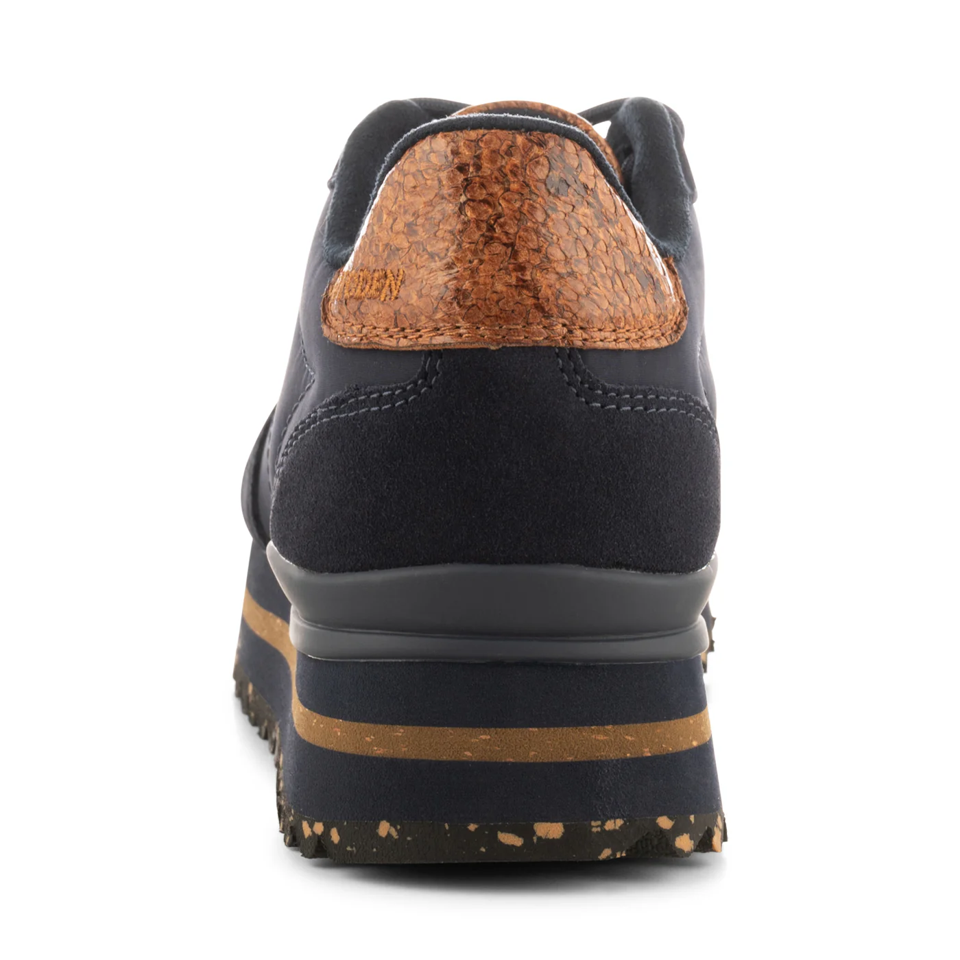 Nora III Leather Plateau - Dark Navy - Image 8