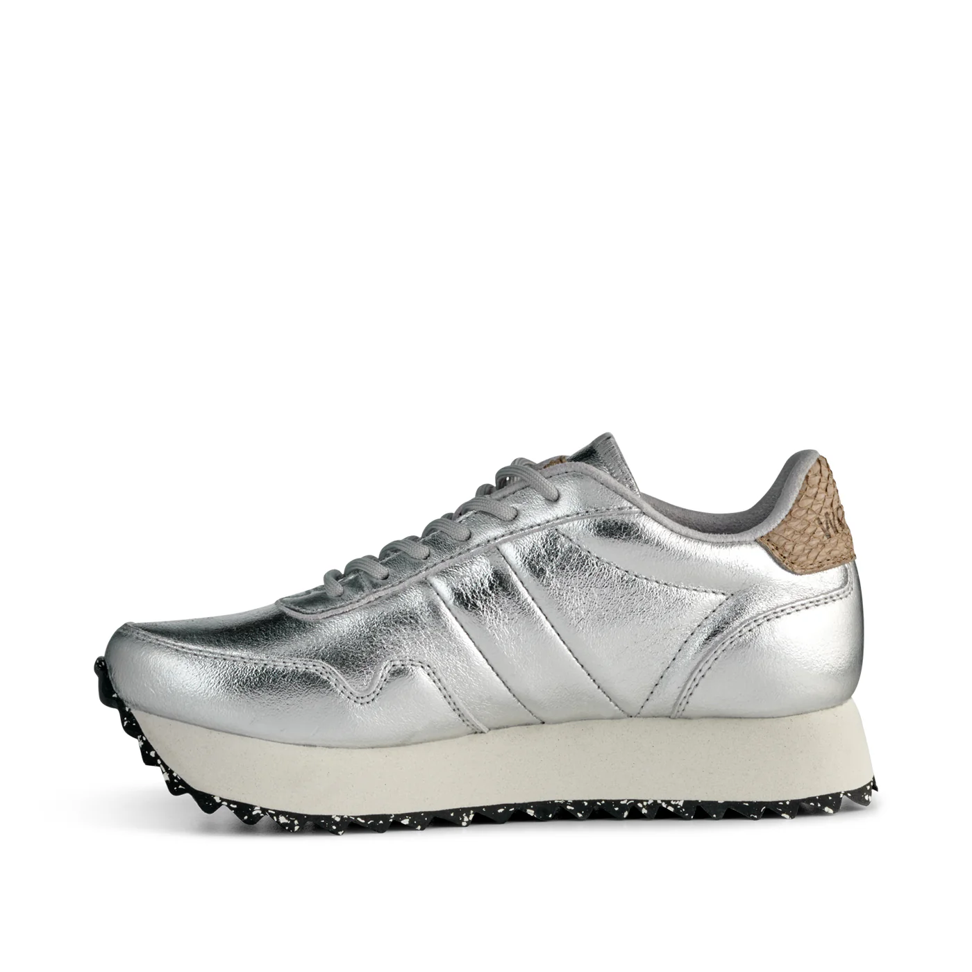 Nora III Plateau Metallic Leather - Silver - Image 5