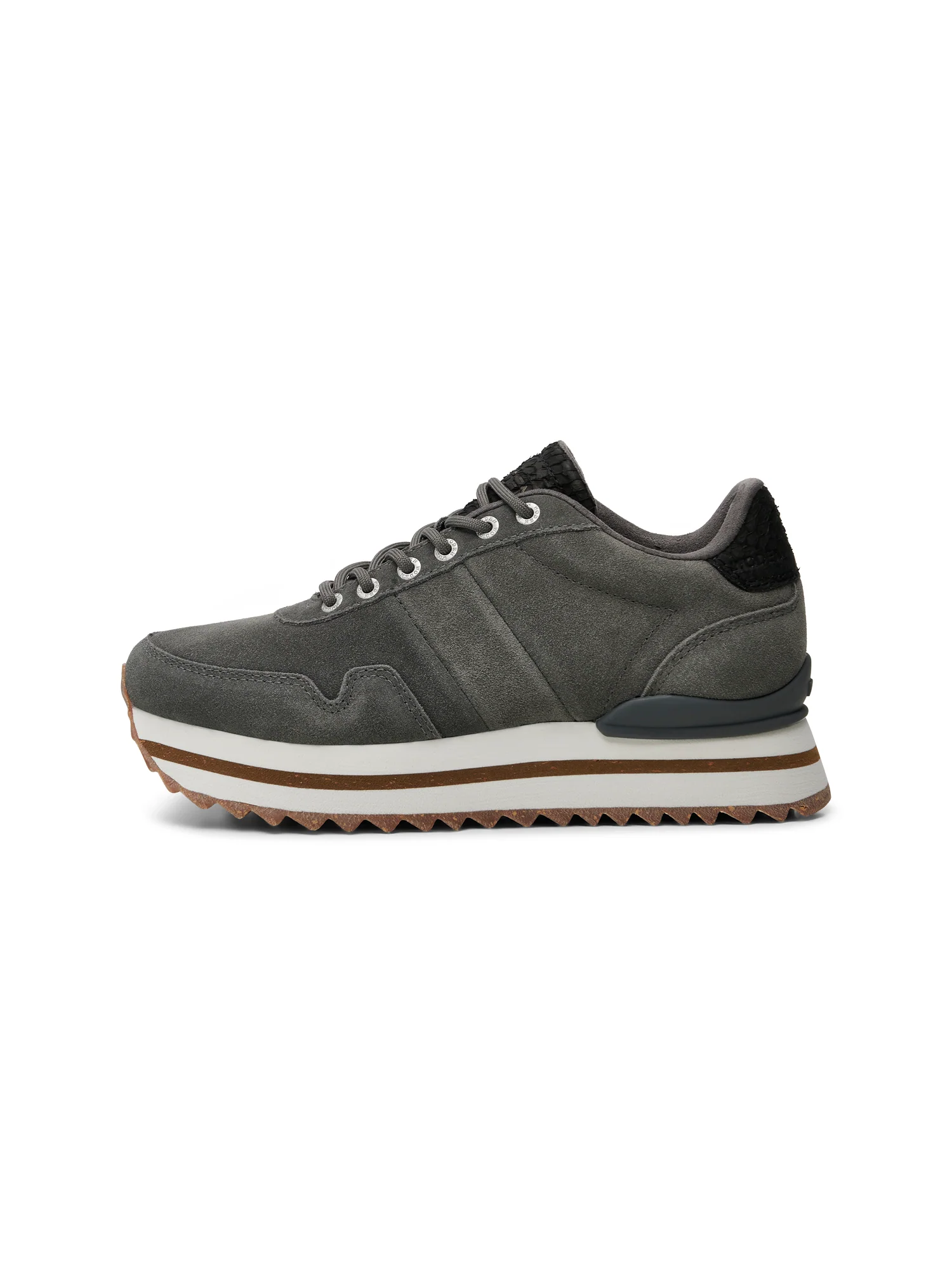 Nora III Suede Plateau - Dark Grey