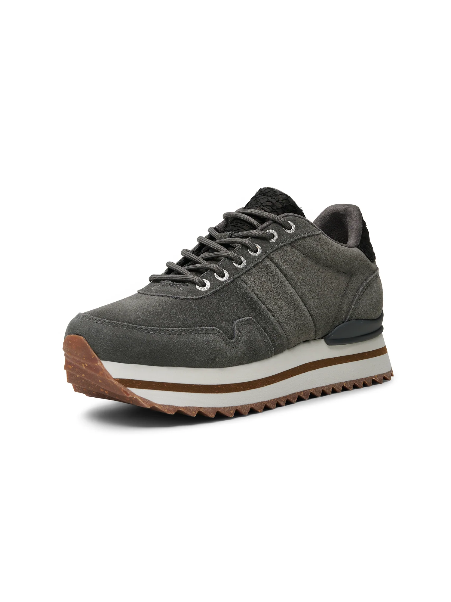 Nora III Suede Plateau - Dark Grey - Image 2