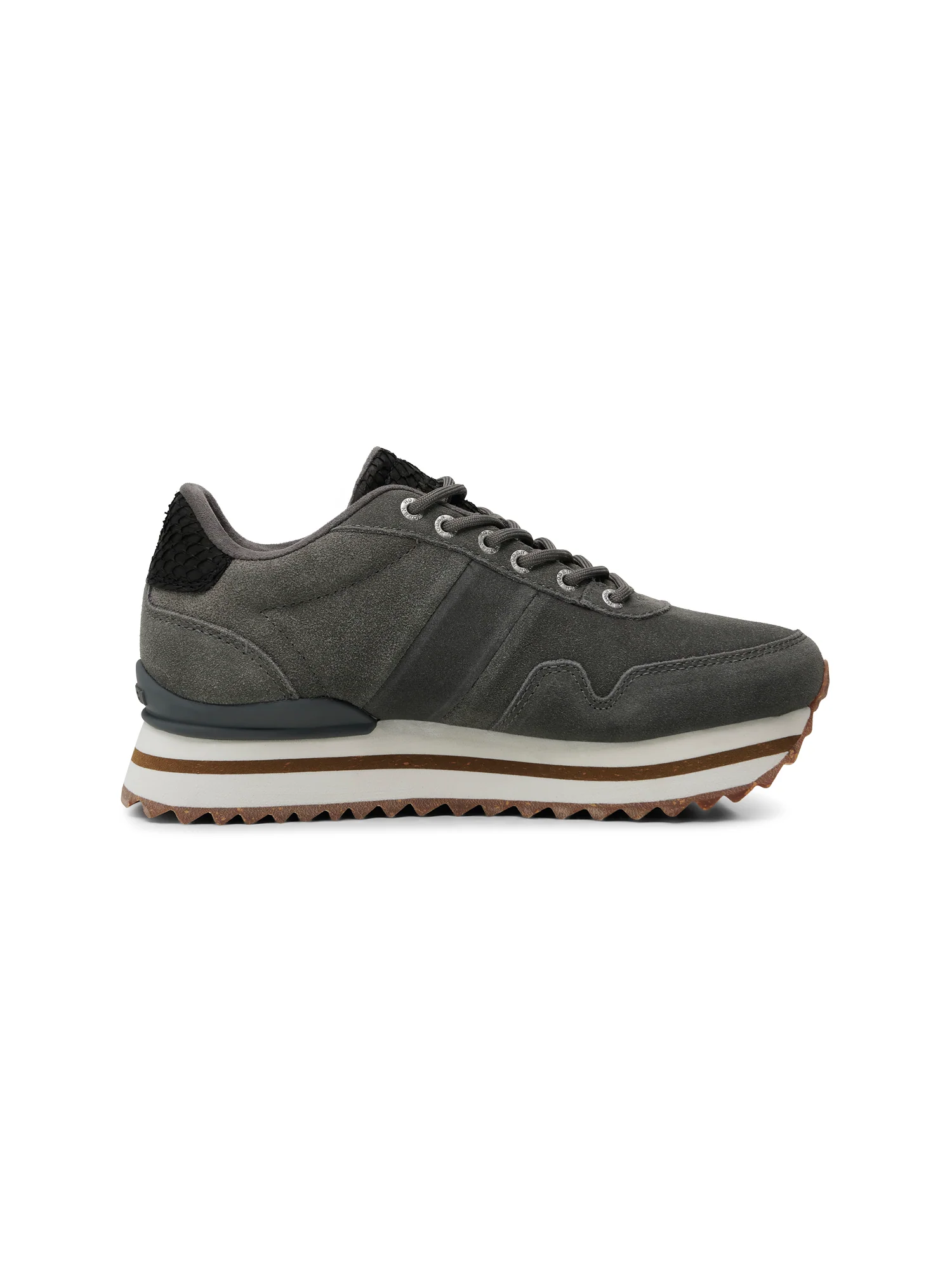 Nora III Suede Plateau - Dark Grey - Image 4