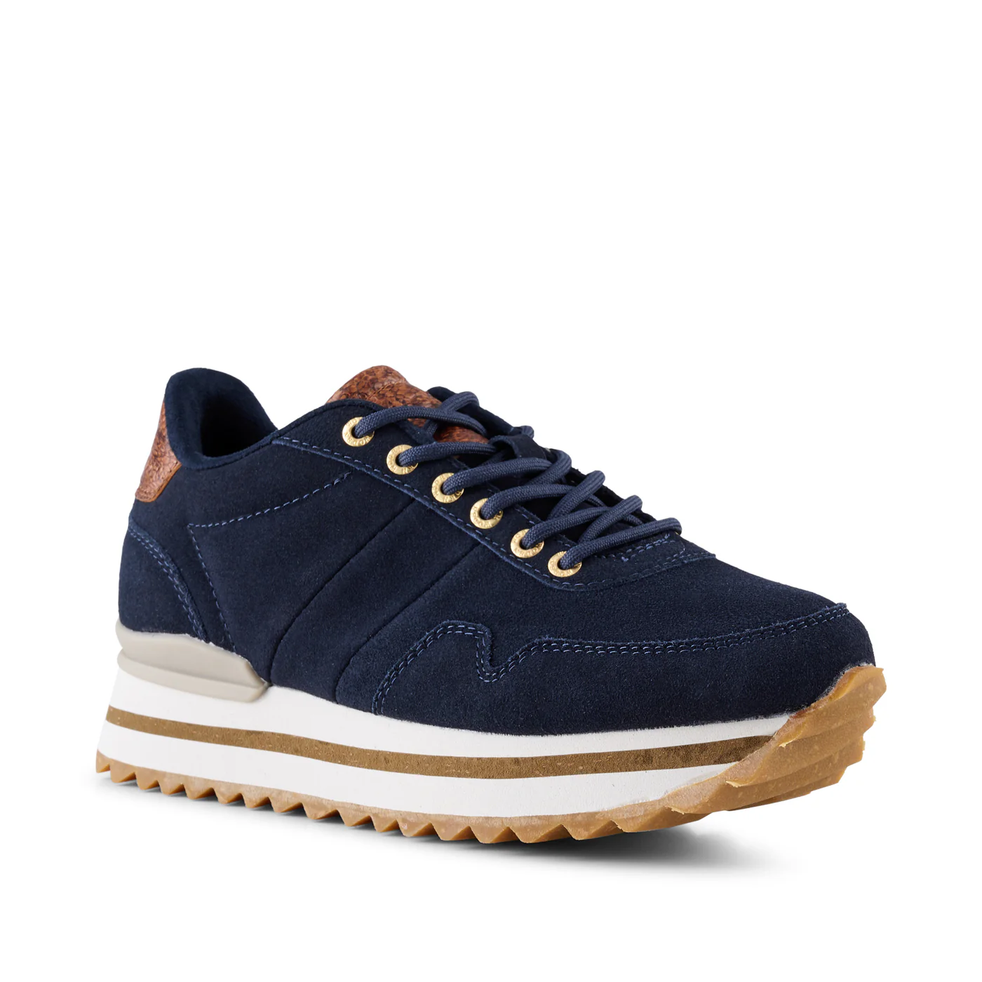 Nora III Suede Plateau - Dark Navy - Image 3