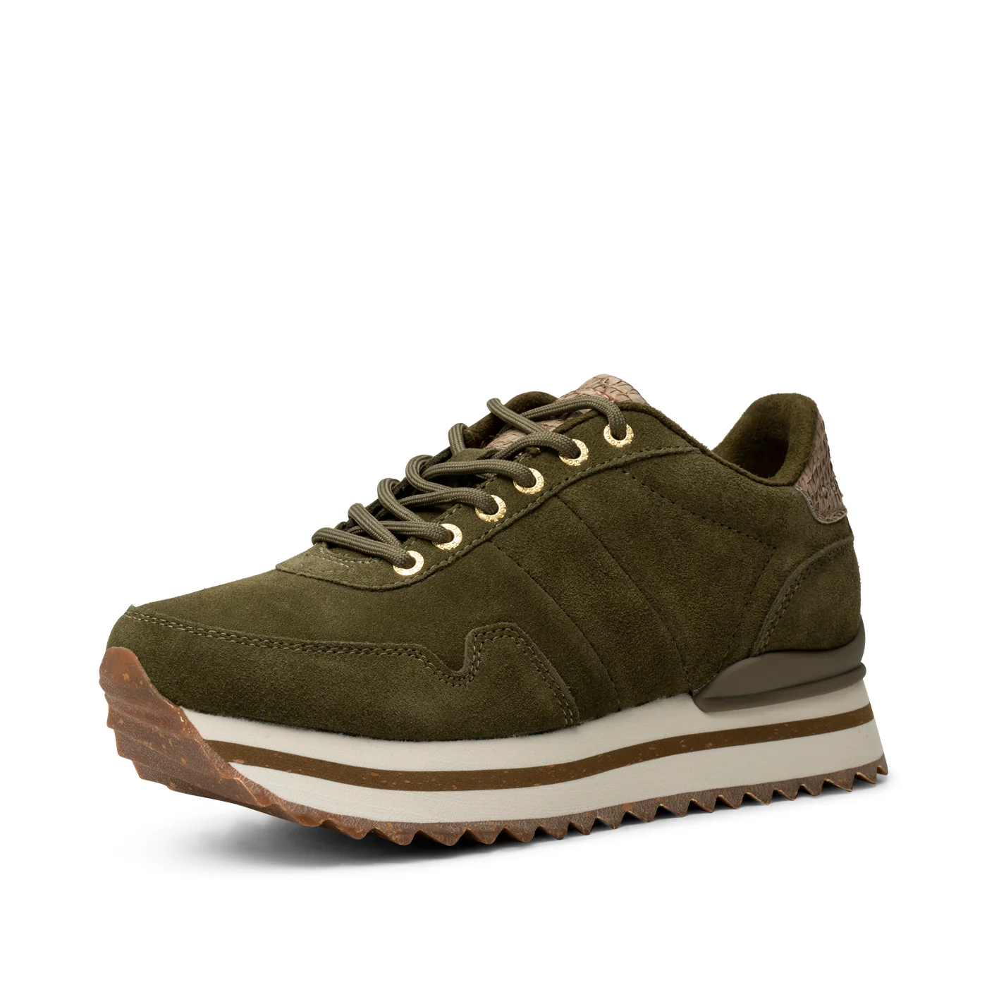 Nora III Suede Plateau - Dark Olive - Image 3