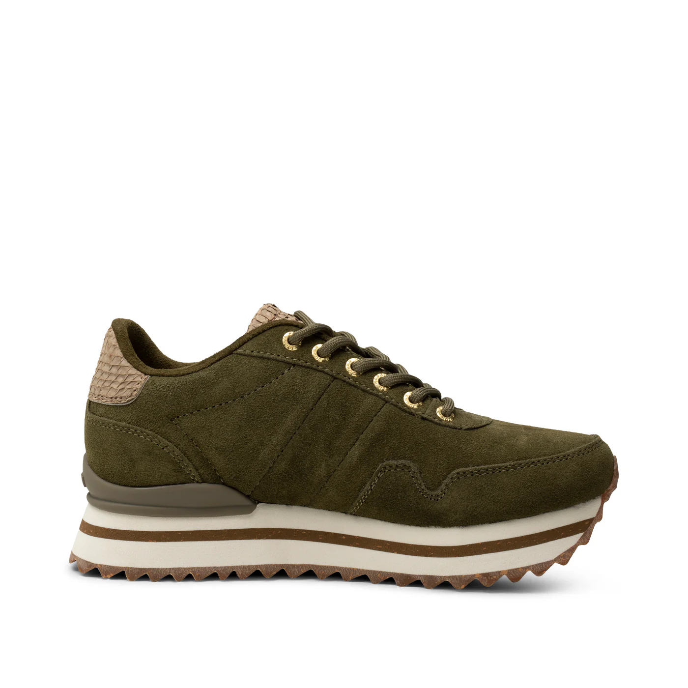 Nora III Suede Plateau - Dark Olive - Image 5