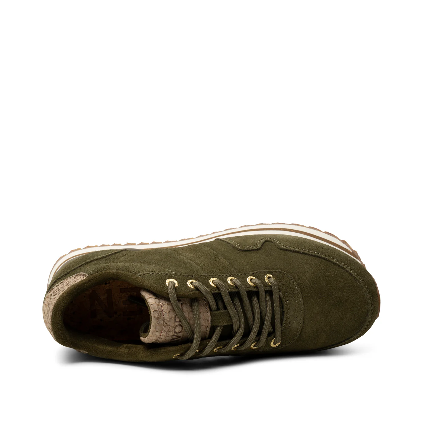 Nora III Suede Plateau - Dark Olive - Image 6