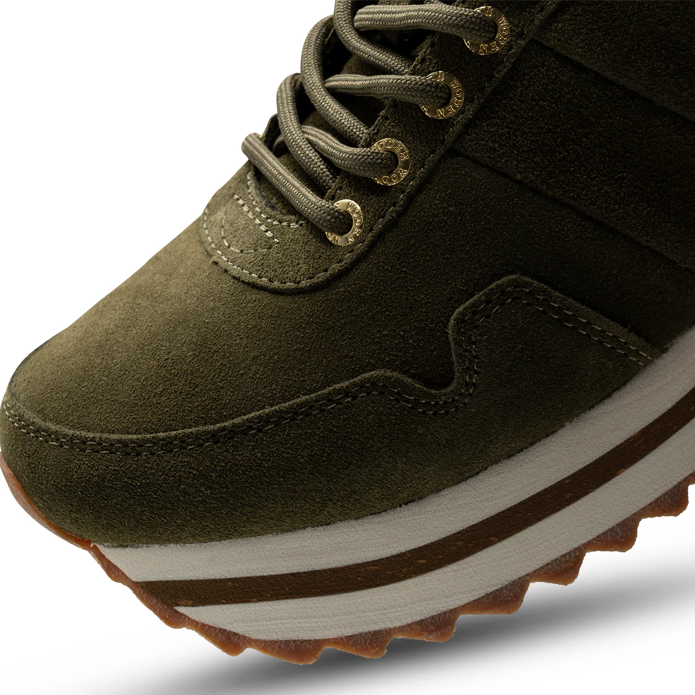 Nora III Suede Plateau - Dark Olive - Image 9
