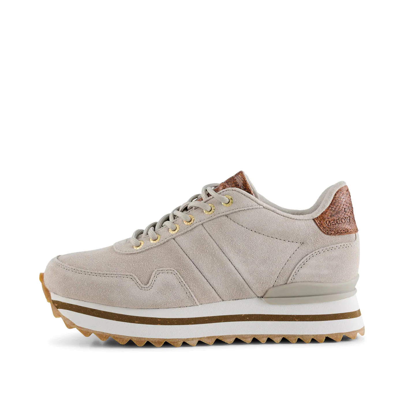 Nora III Suede Plateau - Grey Feather