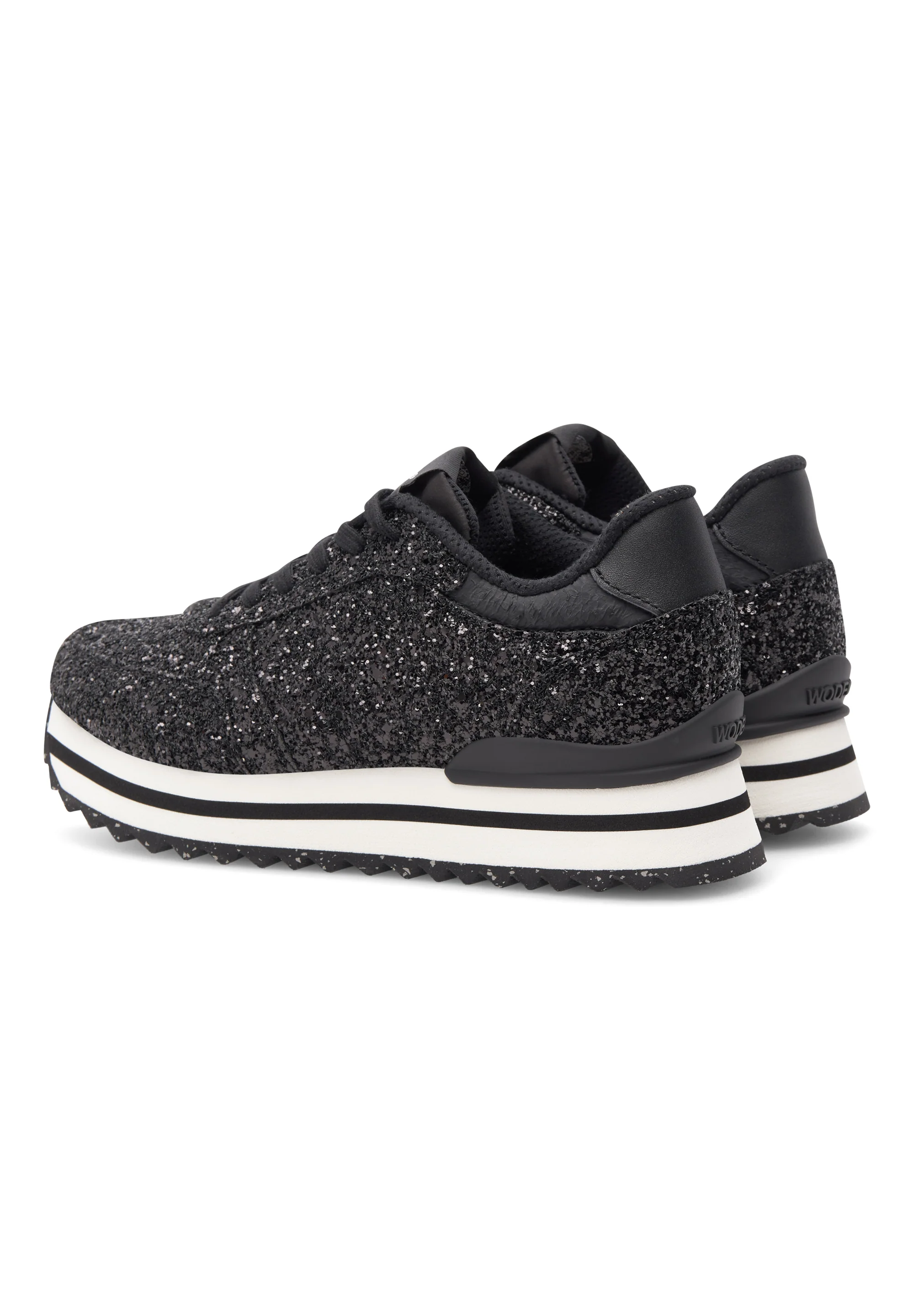Ronja Plateau Glitter - Black - Image 3