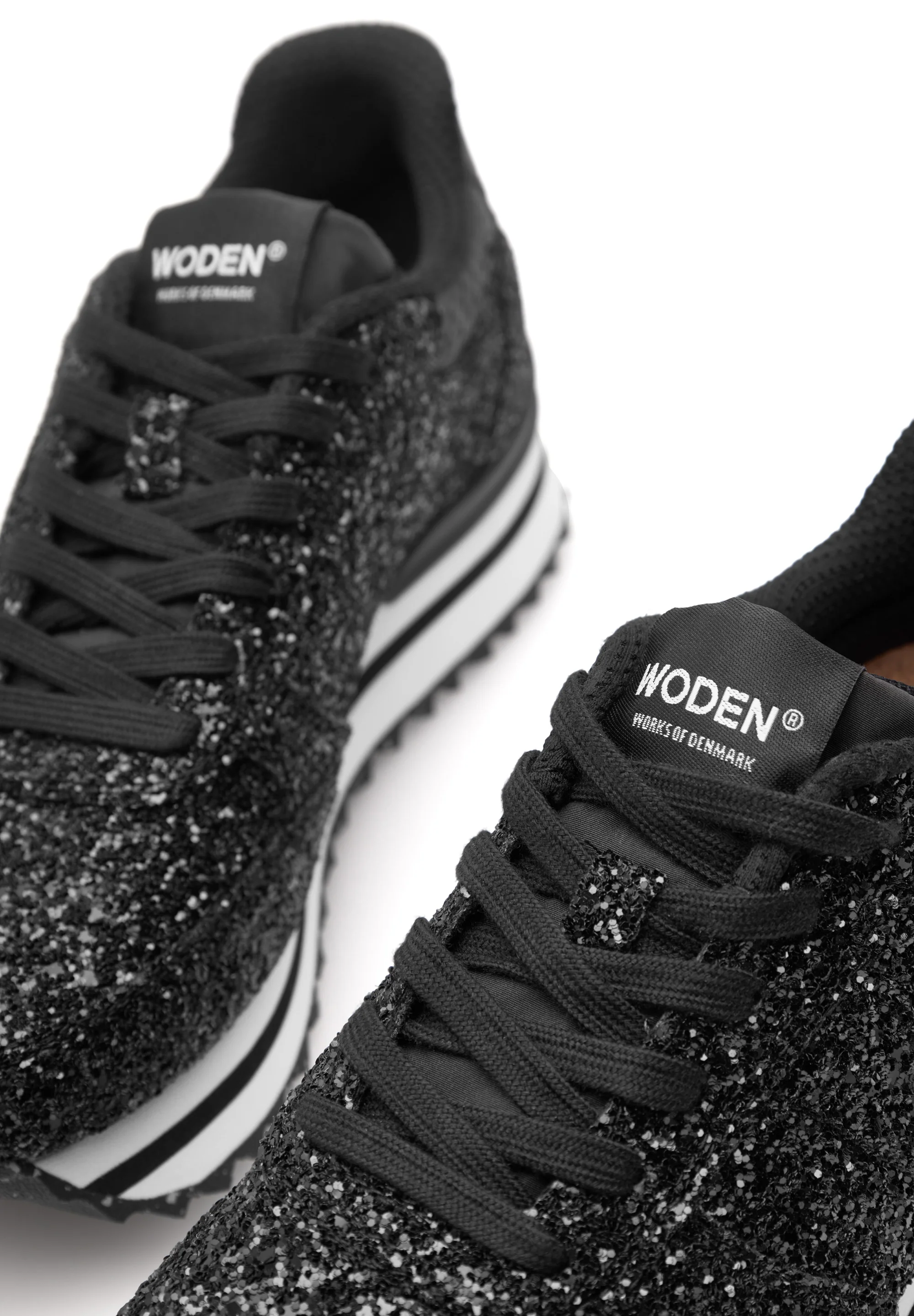 Ronja Plateau Glitter - Black - Image 4