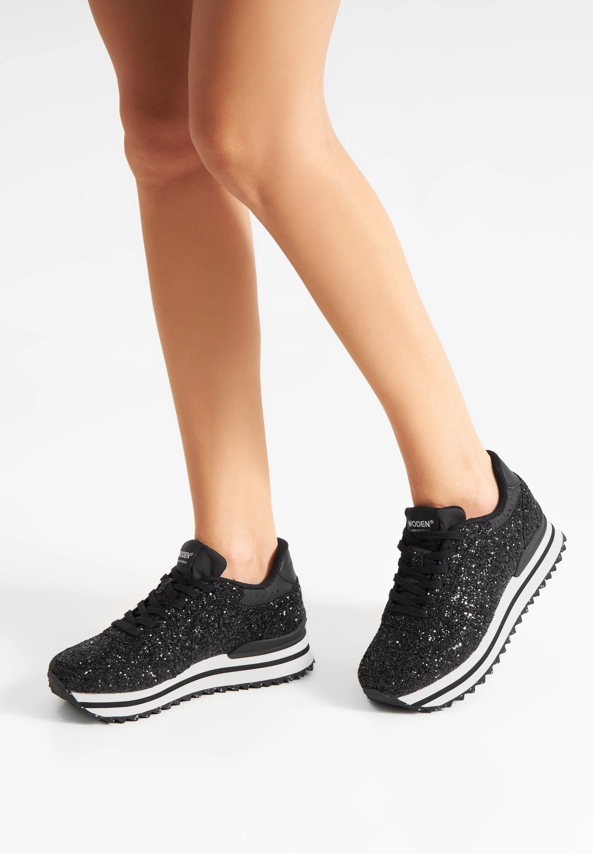 Ronja Plateau Glitter - Black - Image 5