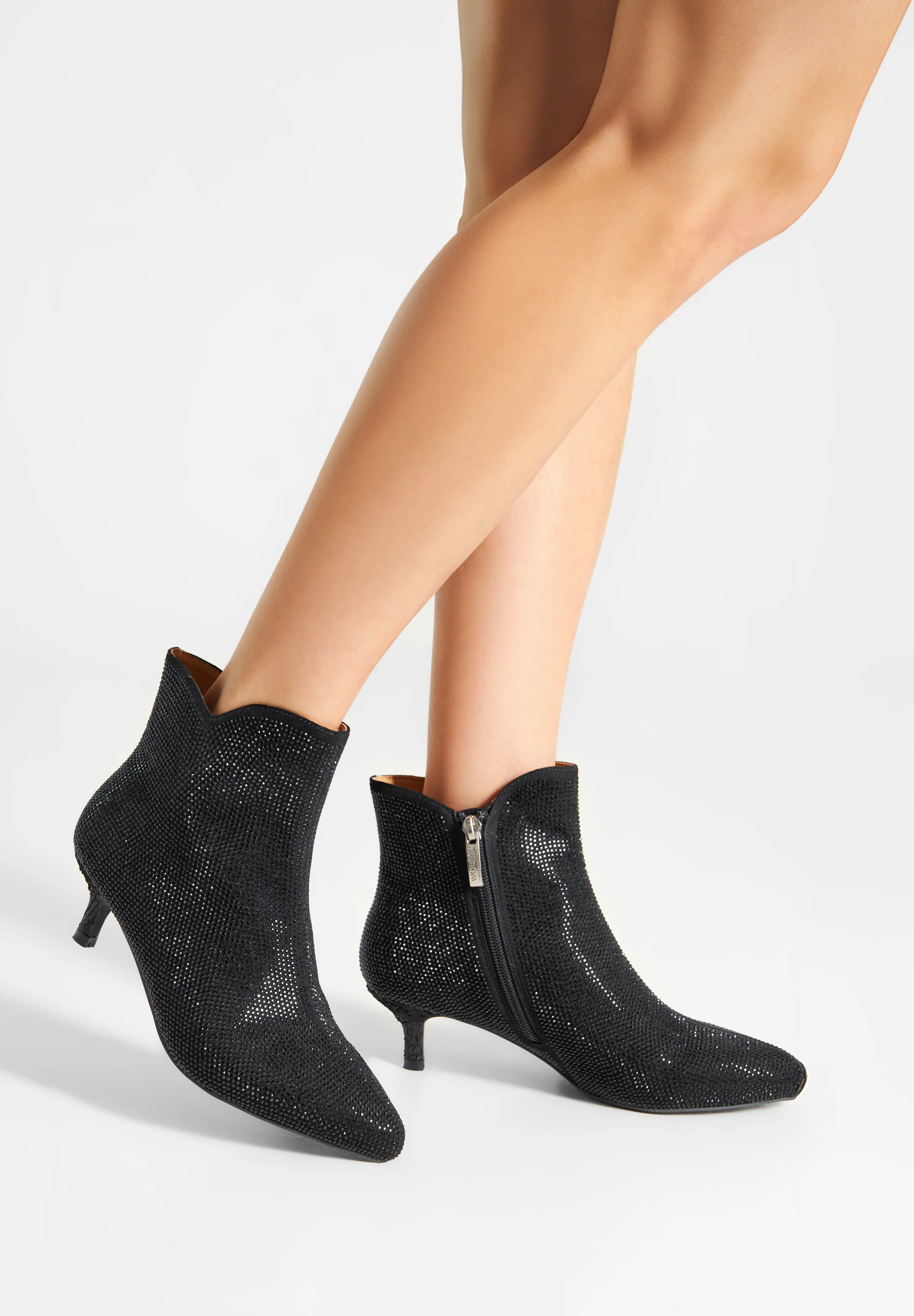 Saga Zip Crystal - Black/Black - Image 5