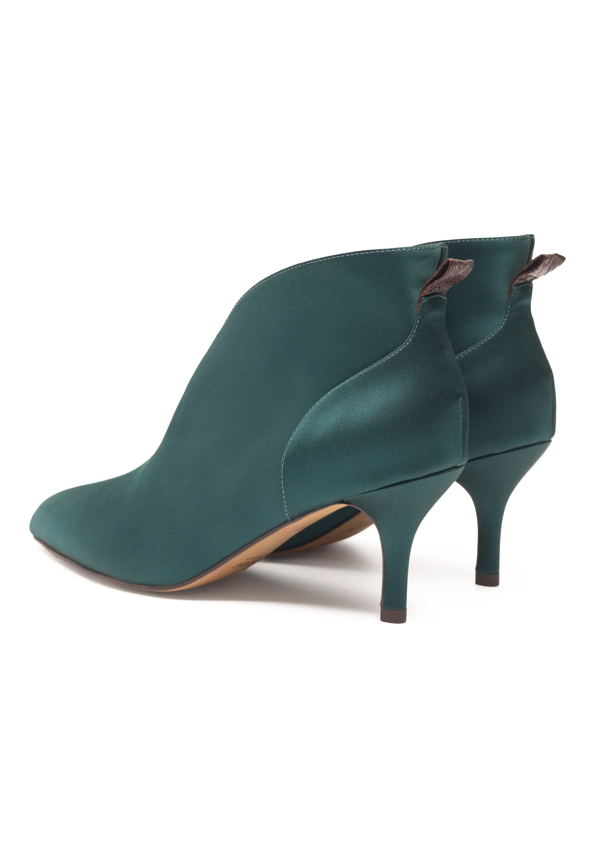 Valentine Low Cut Satin - Dark Forest - Image 3
