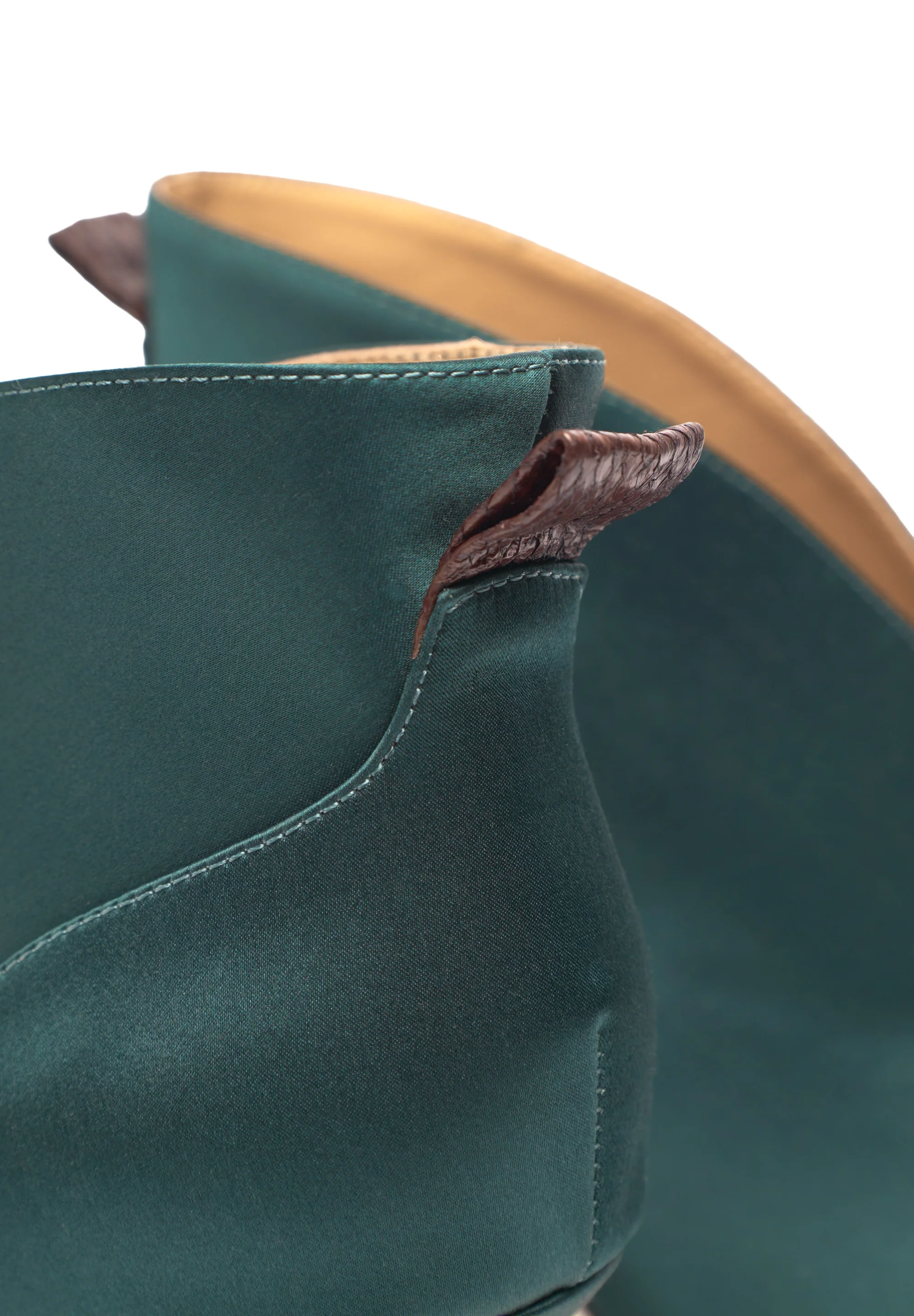 Valentine Low Cut Satin - Dark Forest - Image 4
